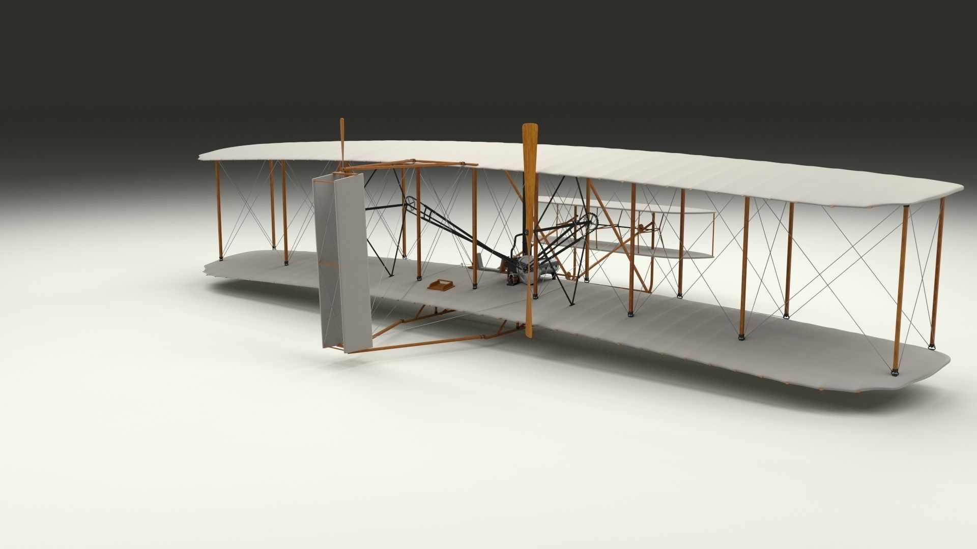Wright Flyer 1903 3D model_6