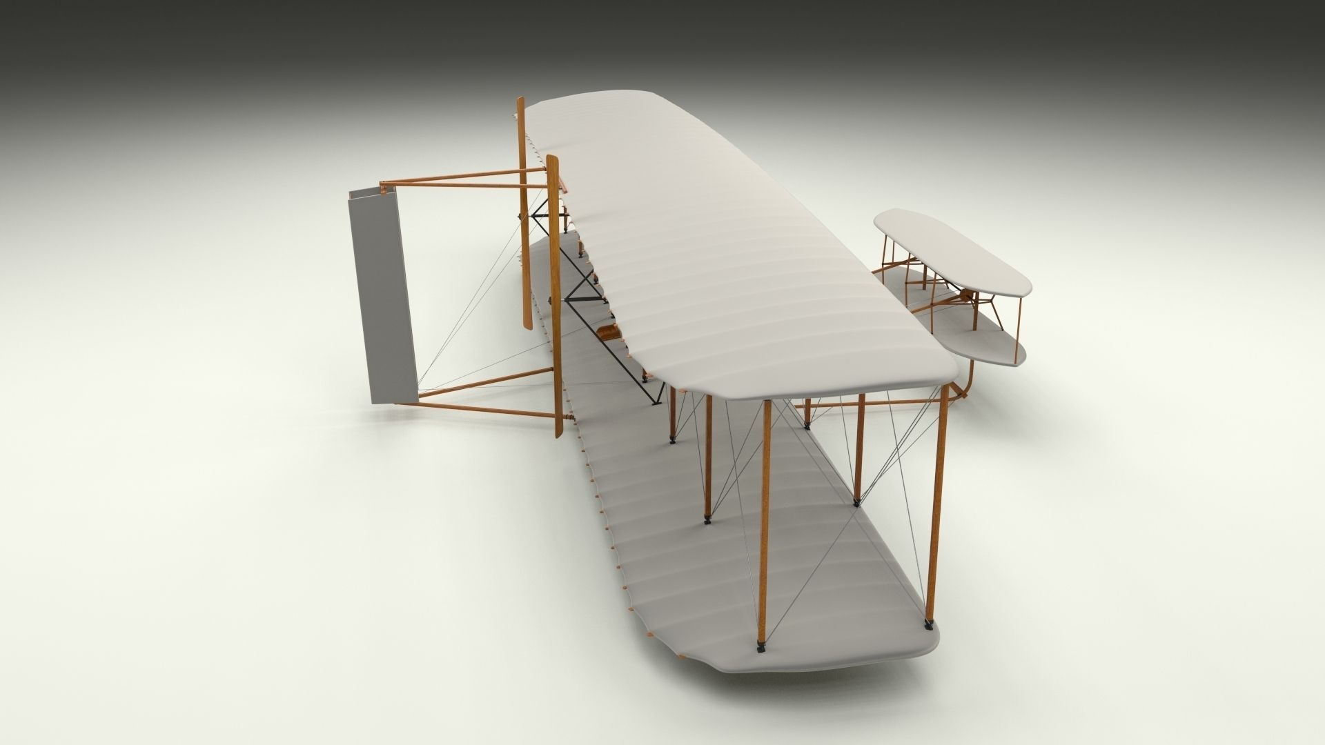Wright Flyer 1903 3D model_1