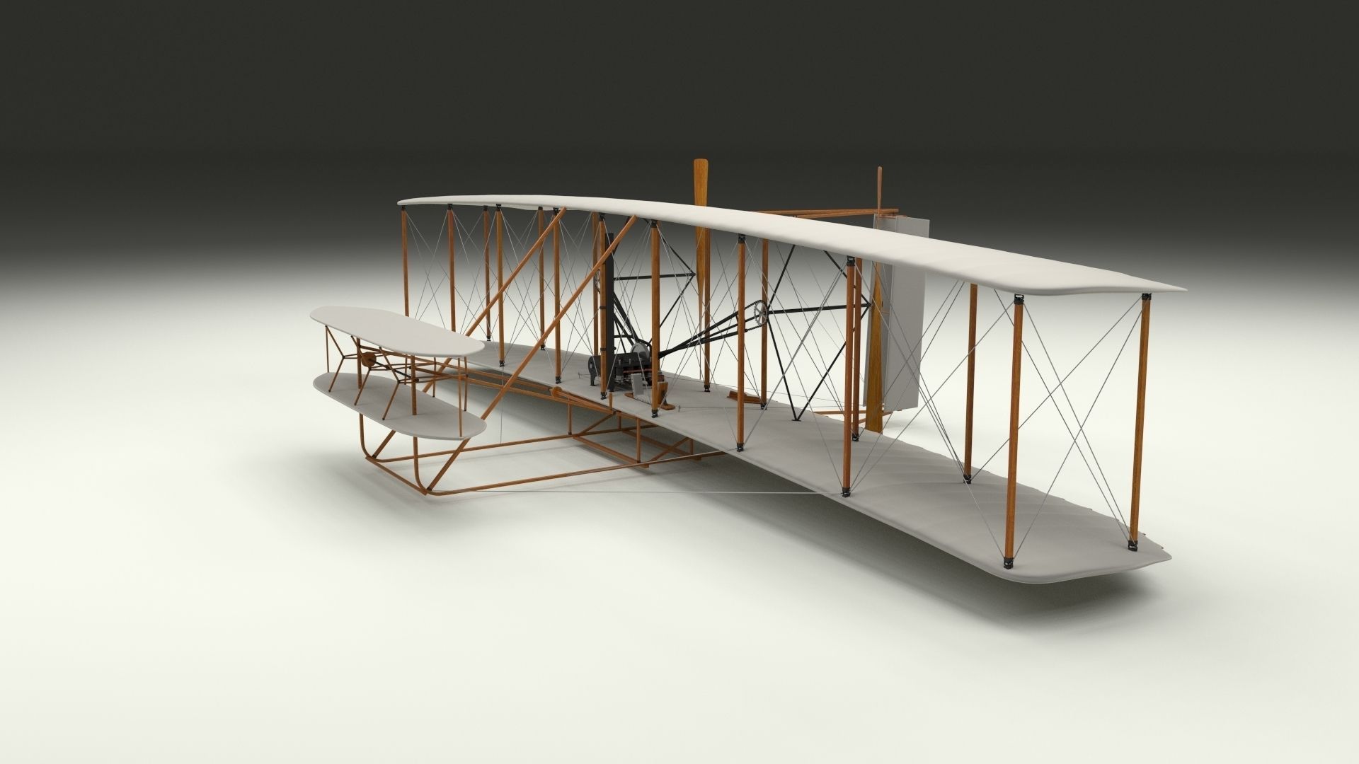Wright Flyer 1903 3D model_4