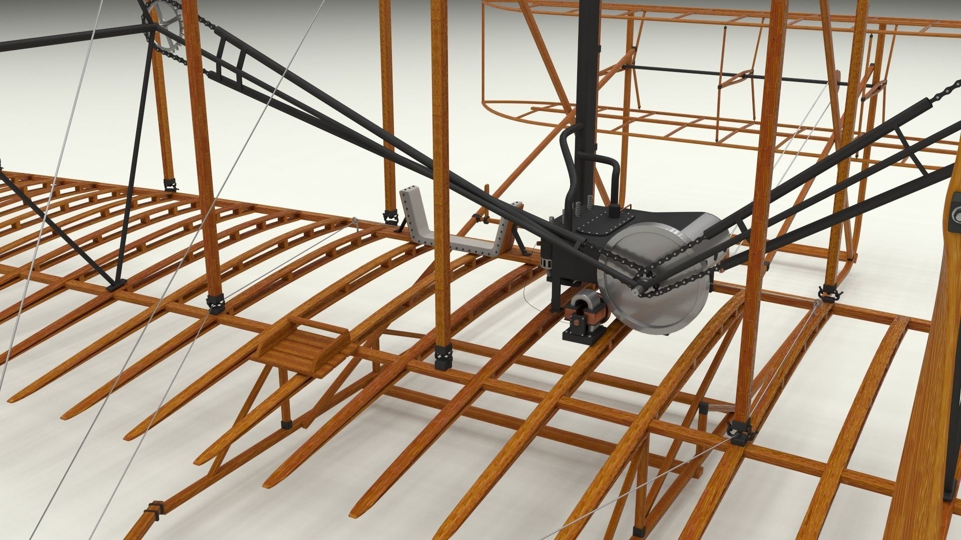 Wright Flyer 1903 3D model_33
