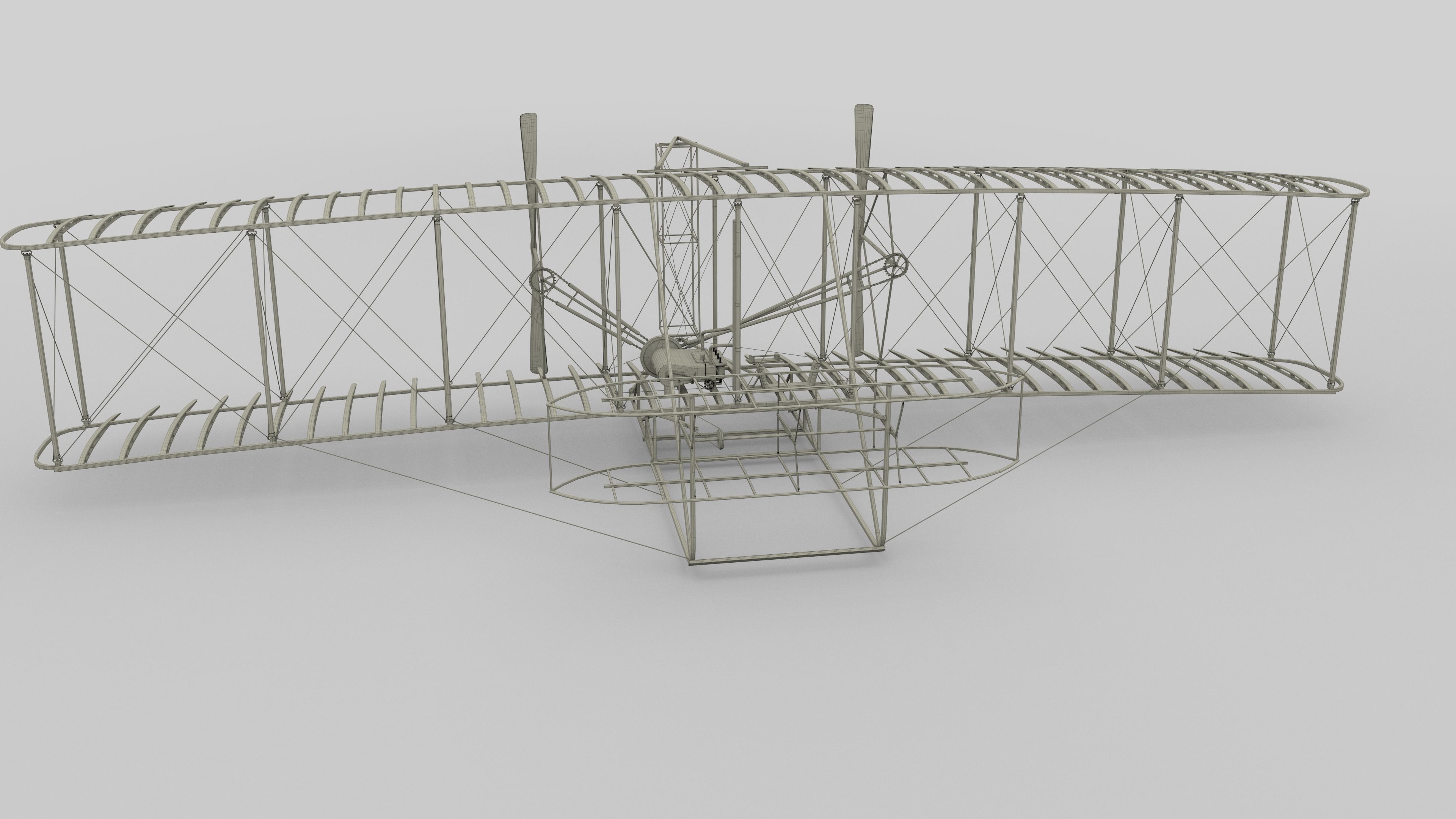 Wright Flyer 1903 3D model_41