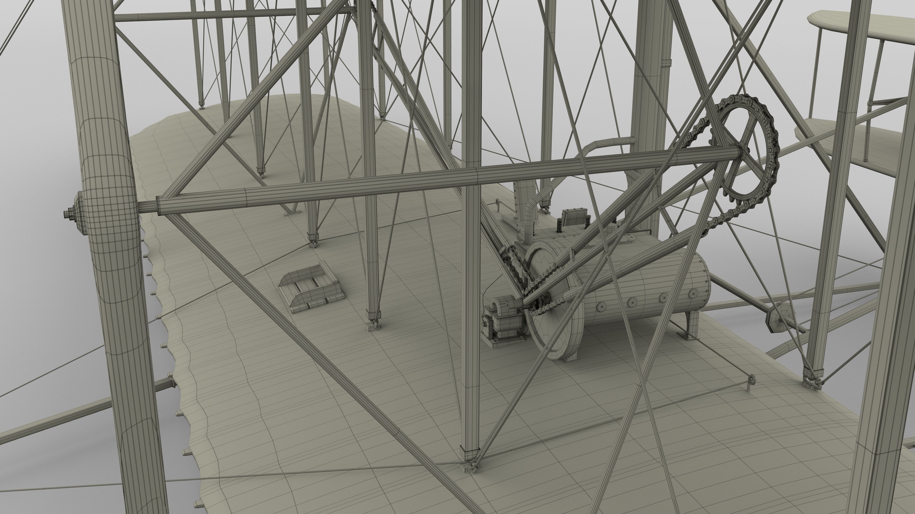 Wright Flyer 1903 3D model_55