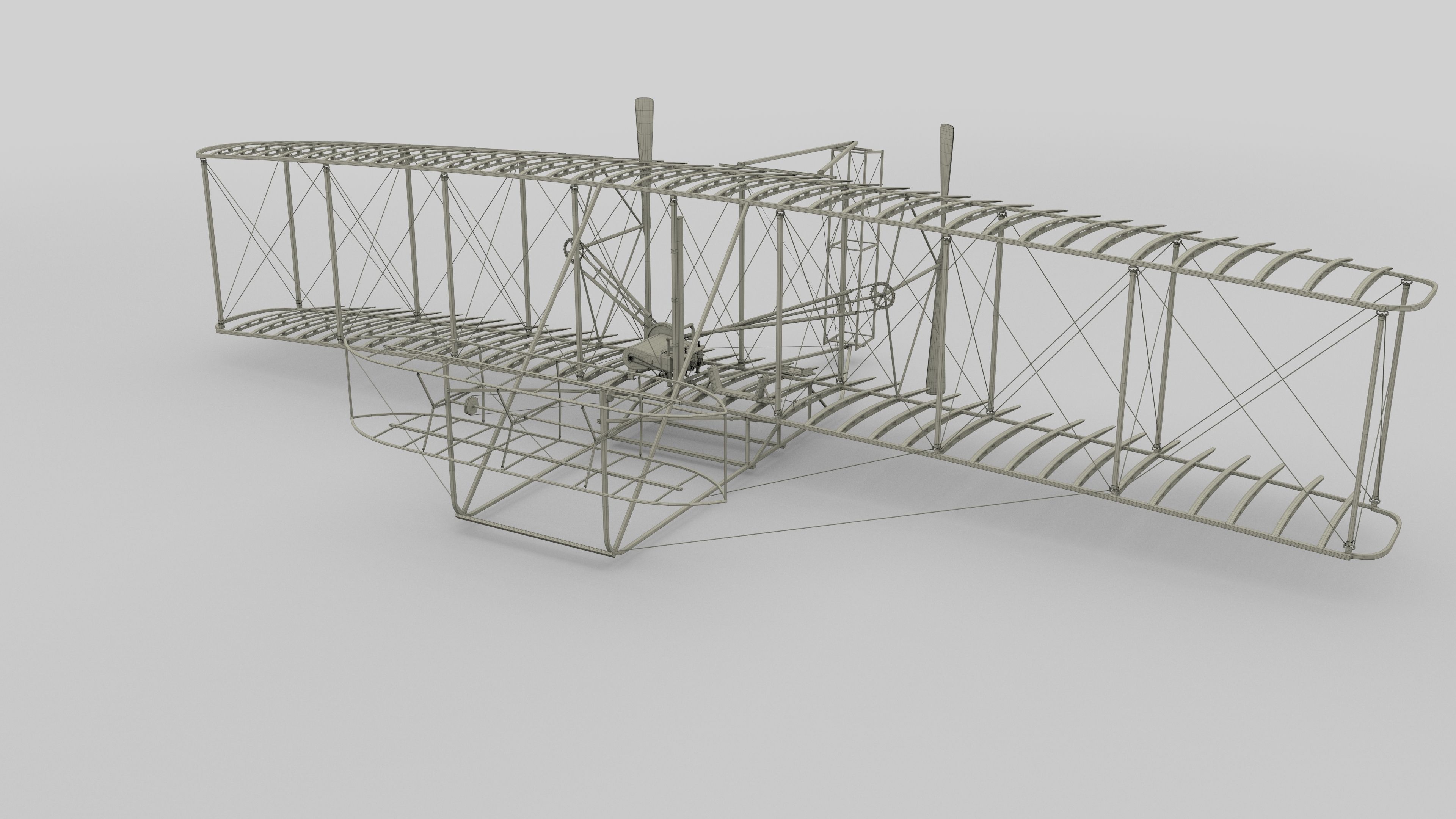 Wright Flyer 1903 3D model_40