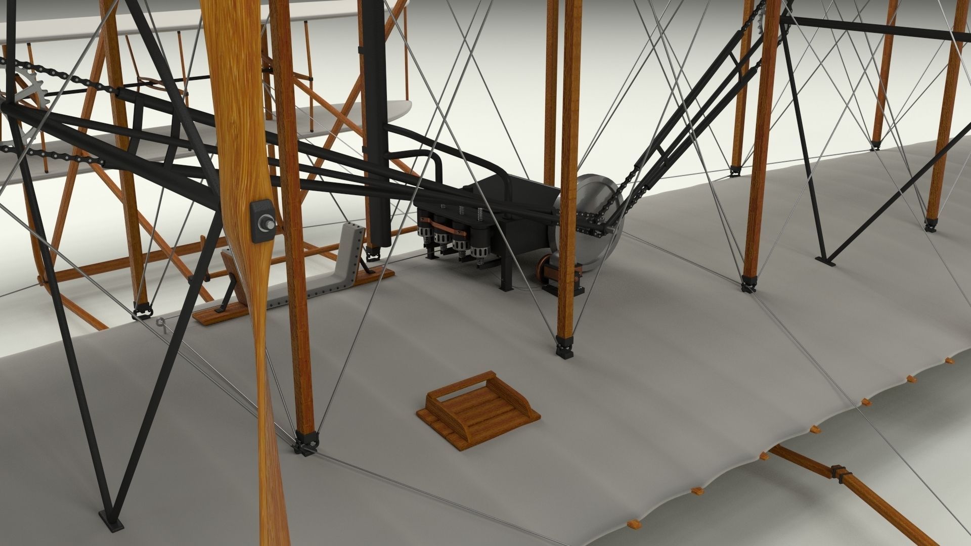 Wright Flyer 1903 3D model_13