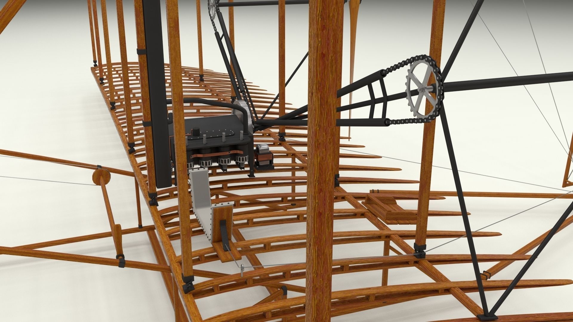 Wright Flyer 1903 3D model_35