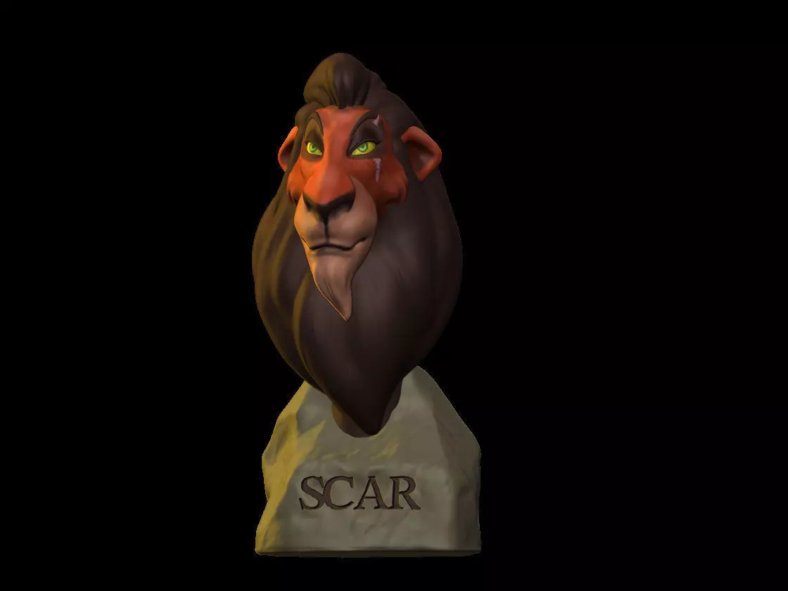 Scar bust Free 3D print model