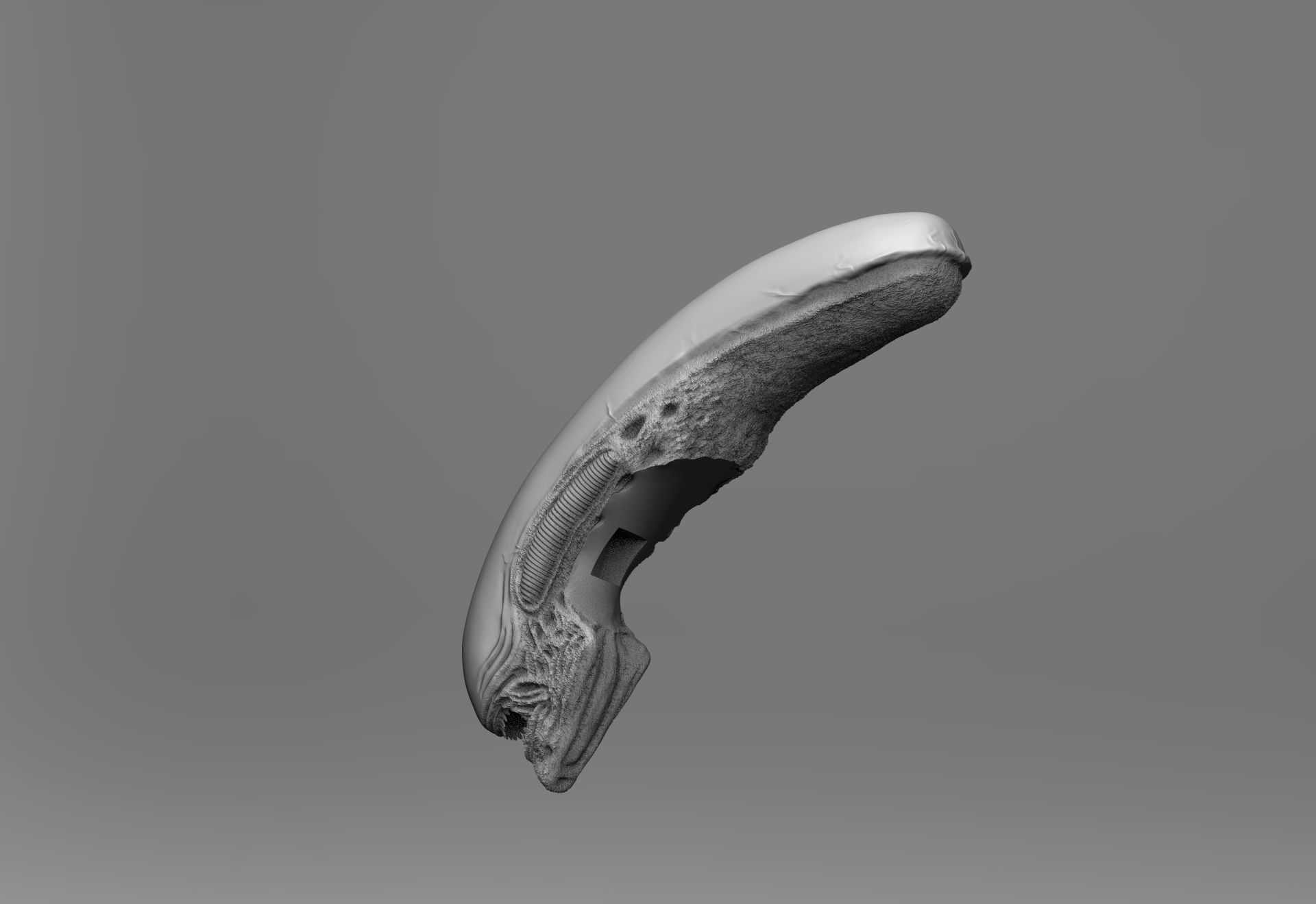 Alien Xenomorph 3D Print On Toxic Chamber Diorama  3D print model_5