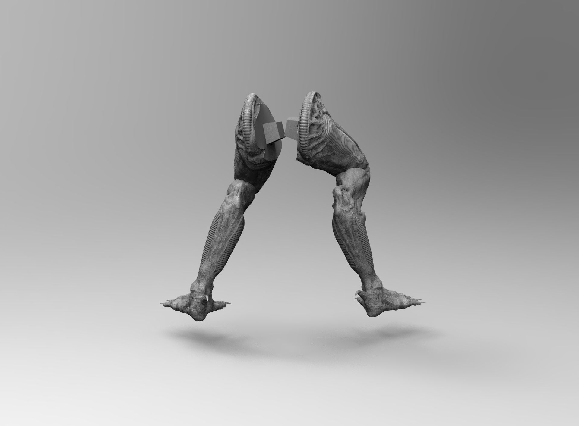 Alien Xenomorph 3D Print On Toxic Chamber Diorama  3D print model_34