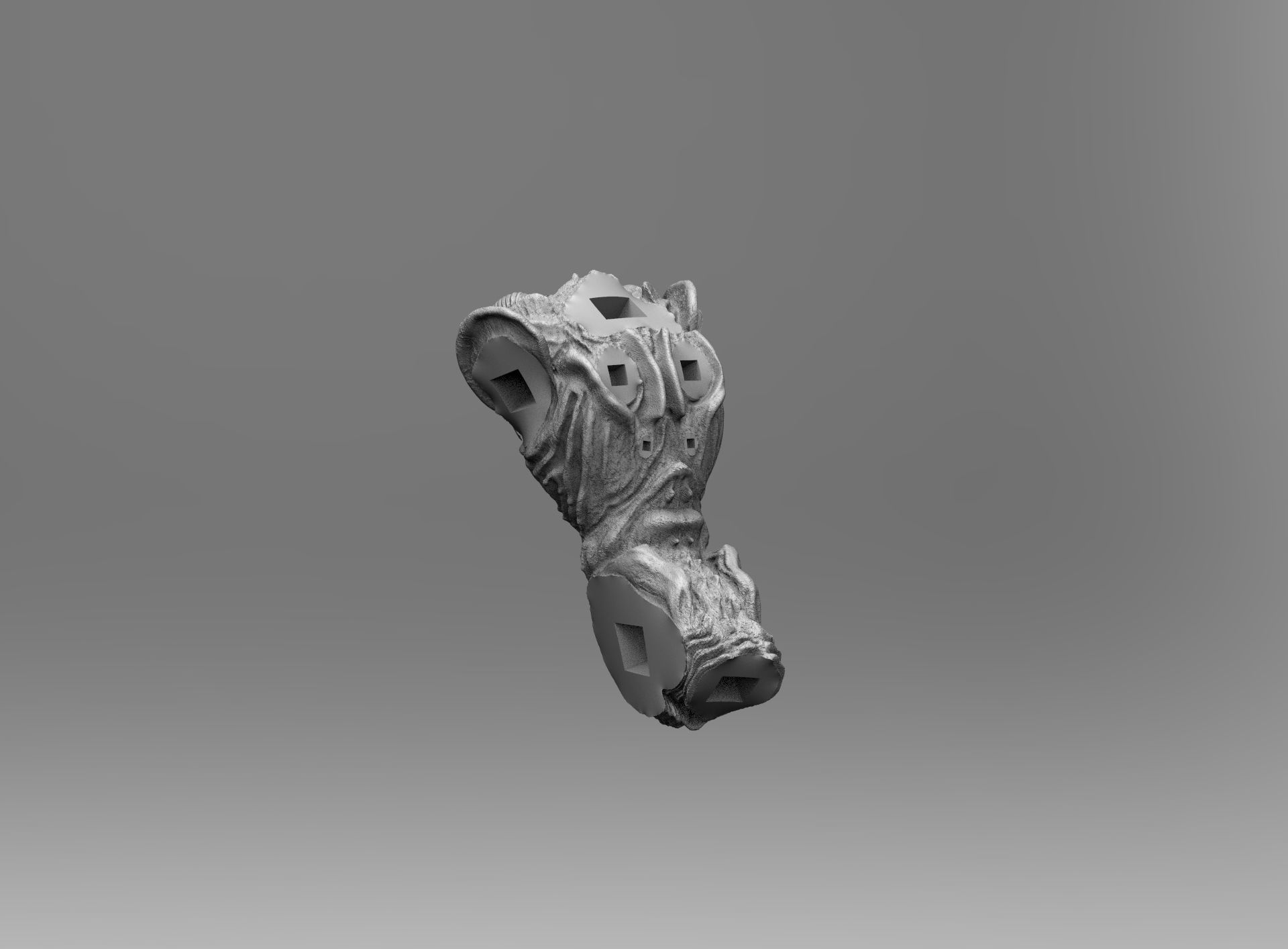 Alien Xenomorph 3D Print On Toxic Chamber Diorama  3D print model_38