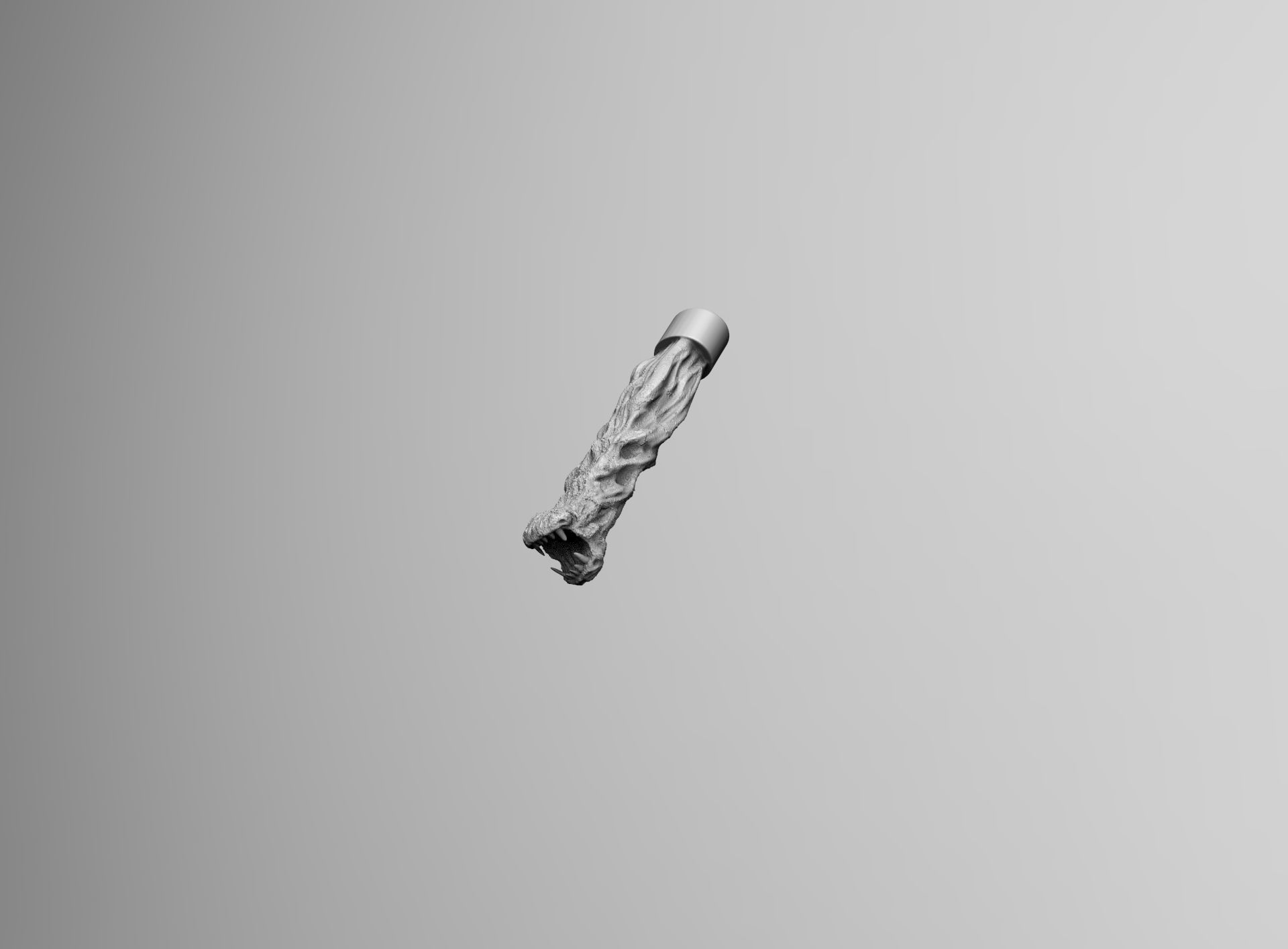 Alien Xenomorph 3D Print On Toxic Chamber Diorama  3D print model_35