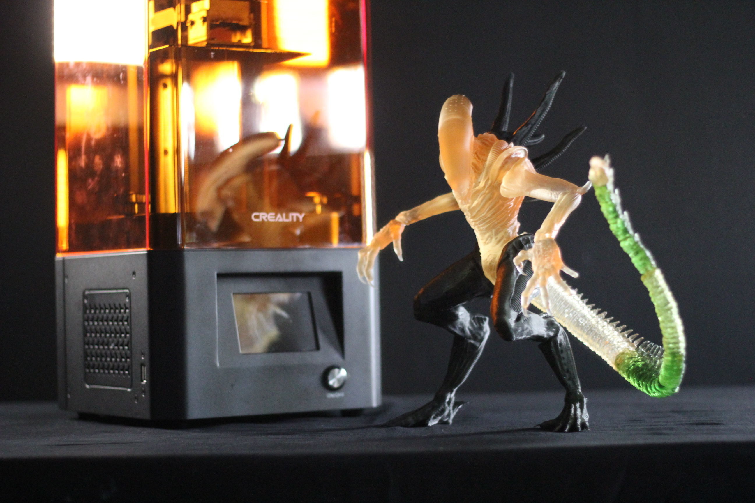Alien Xenomorph 3D Print On Toxic Chamber Diorama  3D print model_20