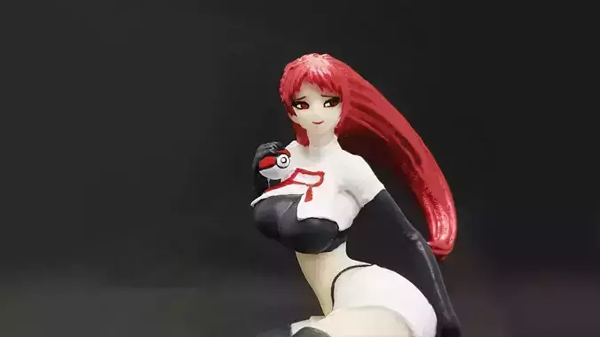 JESSIE POKEMON MODEL FOR 3D PRINT 3D print model
