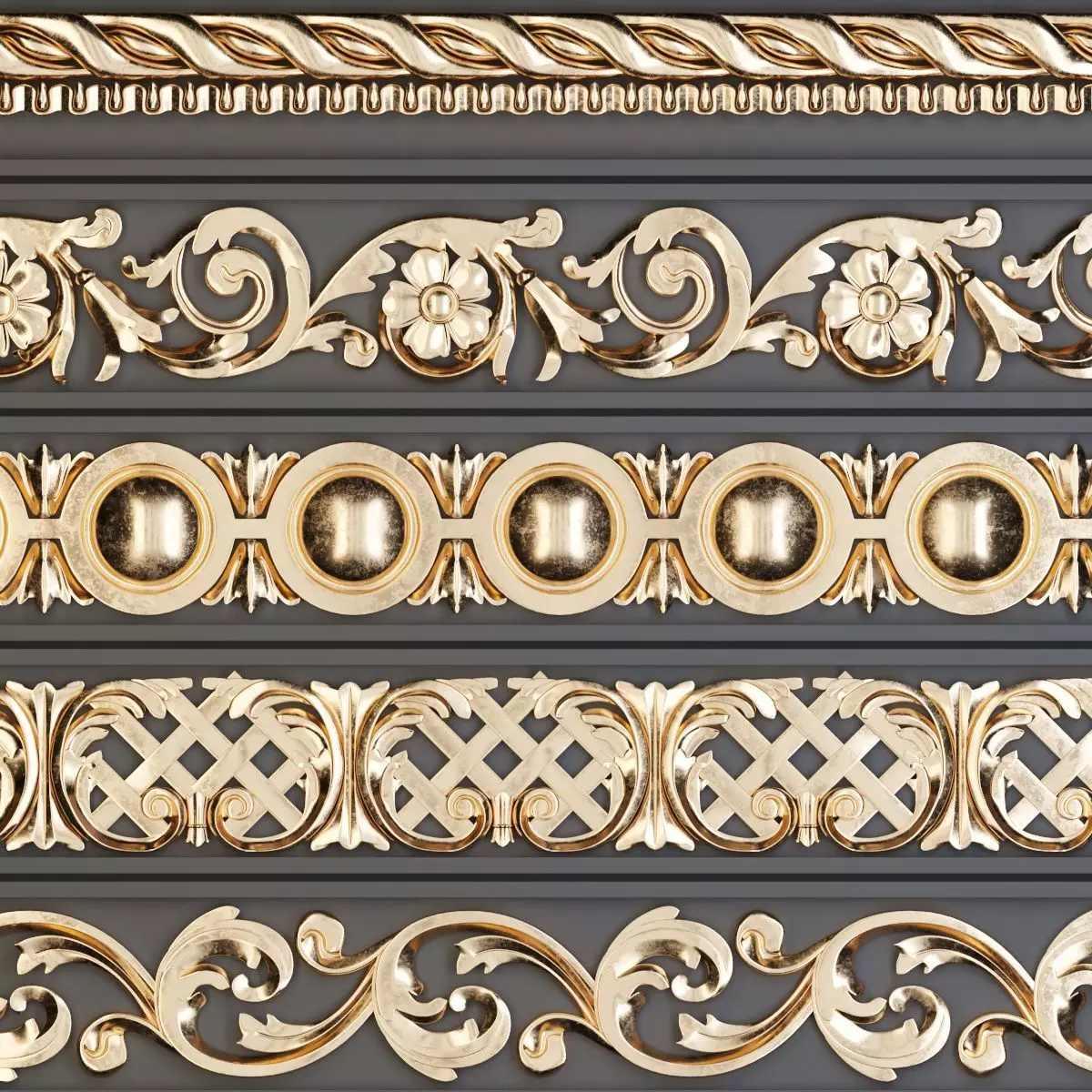 Ornament trim 01 3D model_0