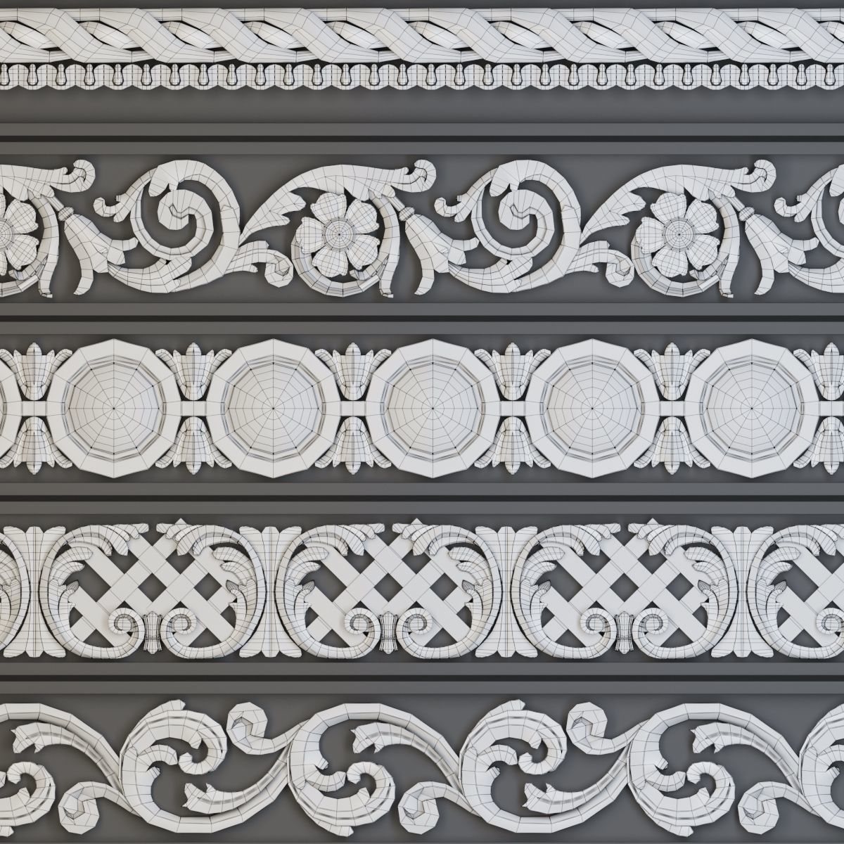 Ornament trim 01 3D model_5