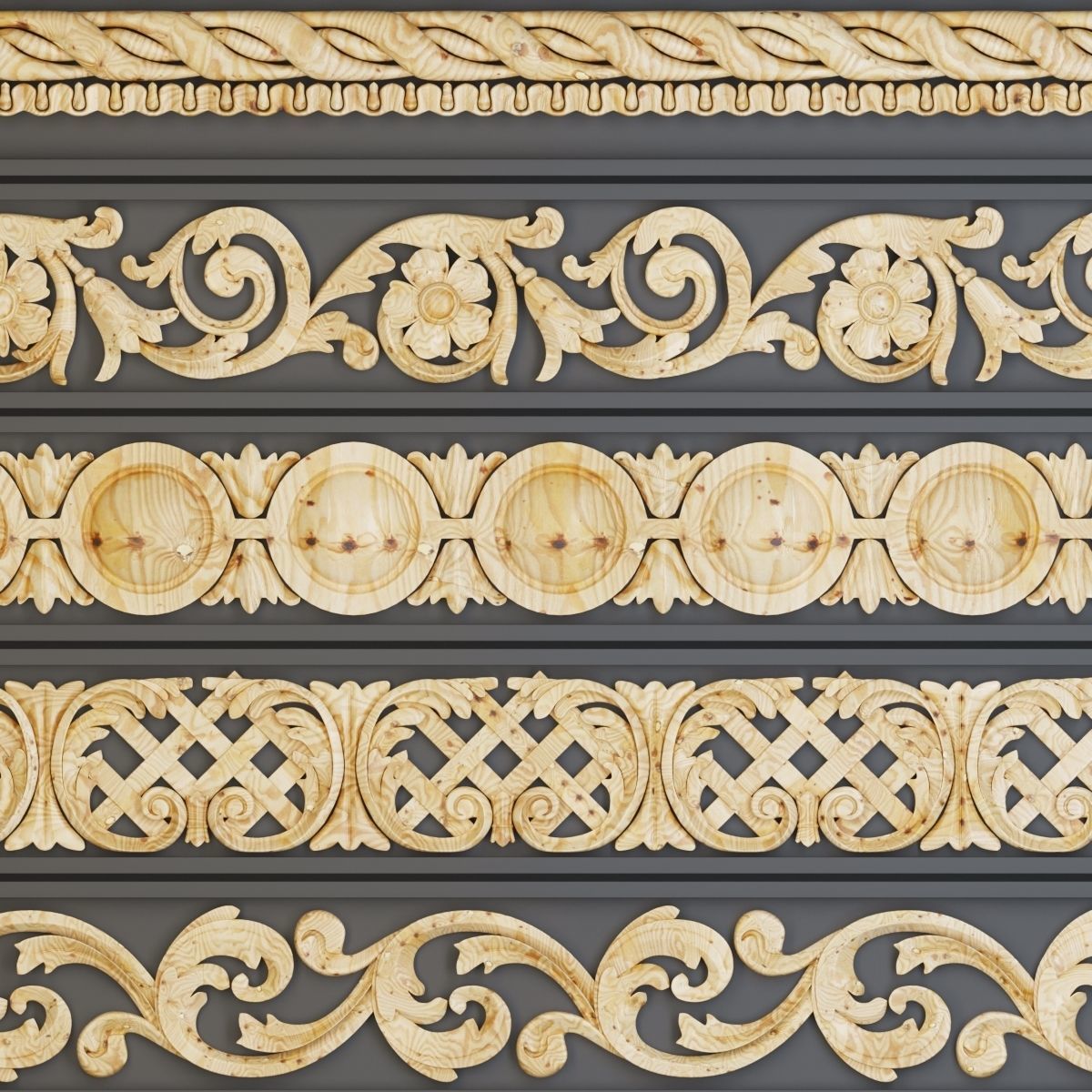 Ornament trim 01 3D model_1