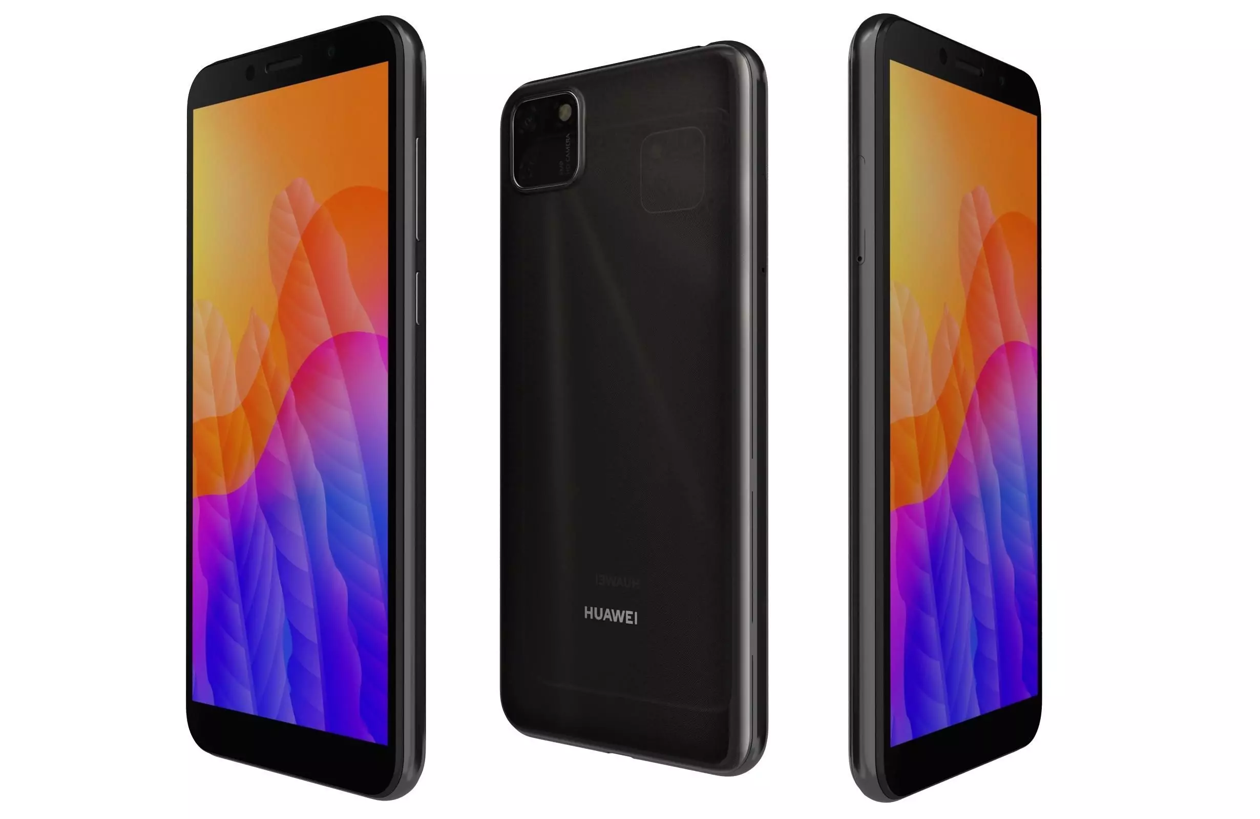 Huawei Y5p Midnight Black 3D model_0