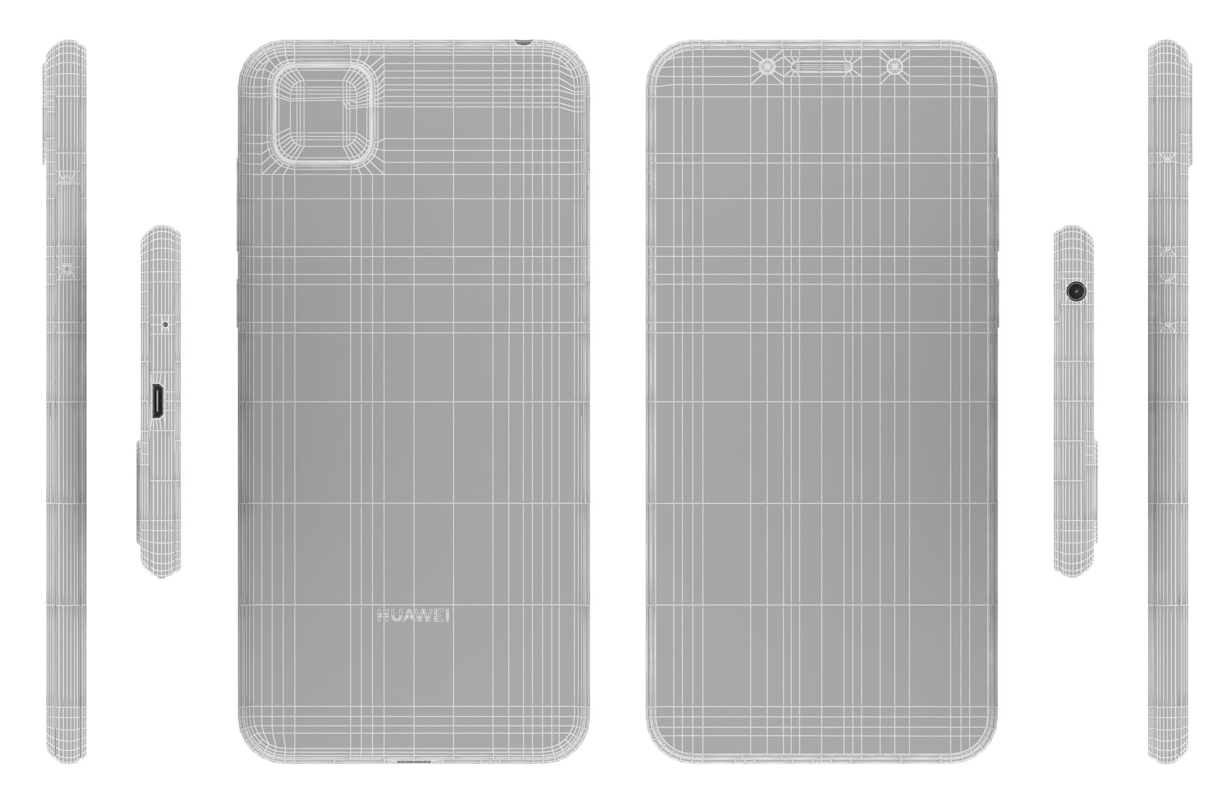 Huawei Y5p Midnight Black 3D model_14