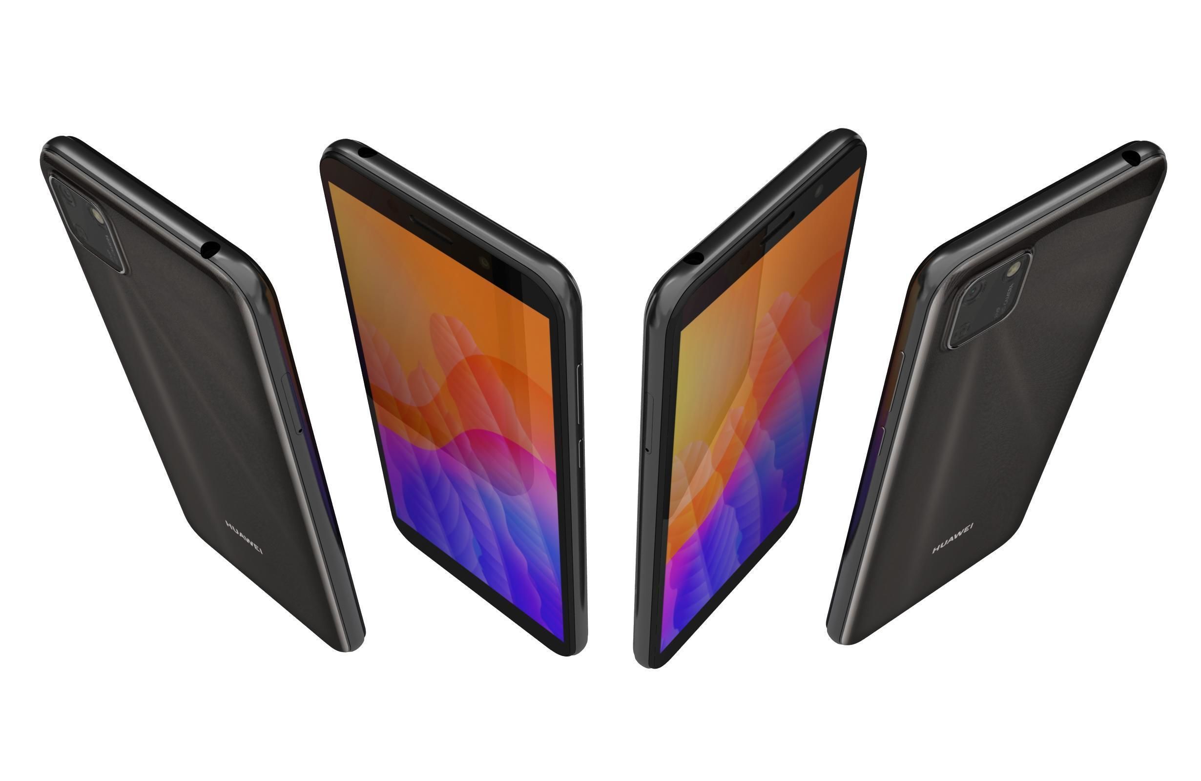 Huawei Y5p Midnight Black 3D model_4