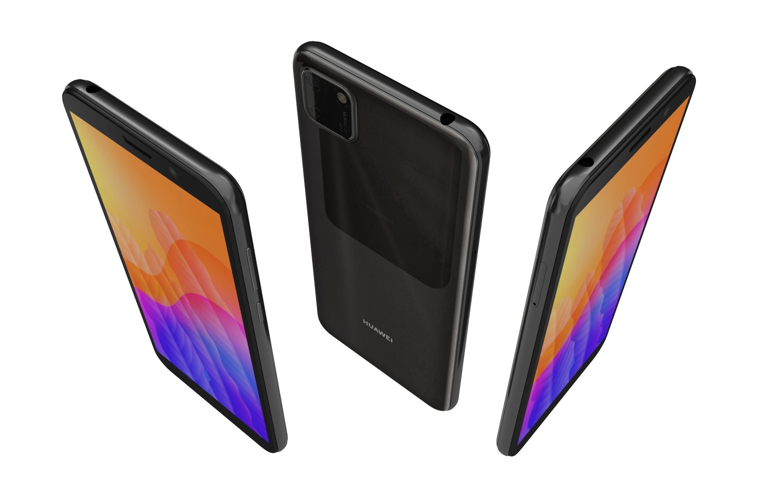 Huawei Y5p Midnight Black 3D model_1