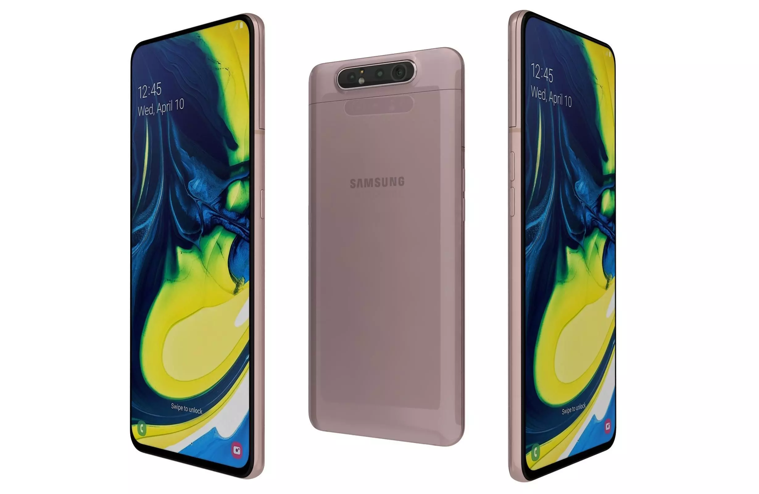 Samsung Galaxy A80 Gold 3D model