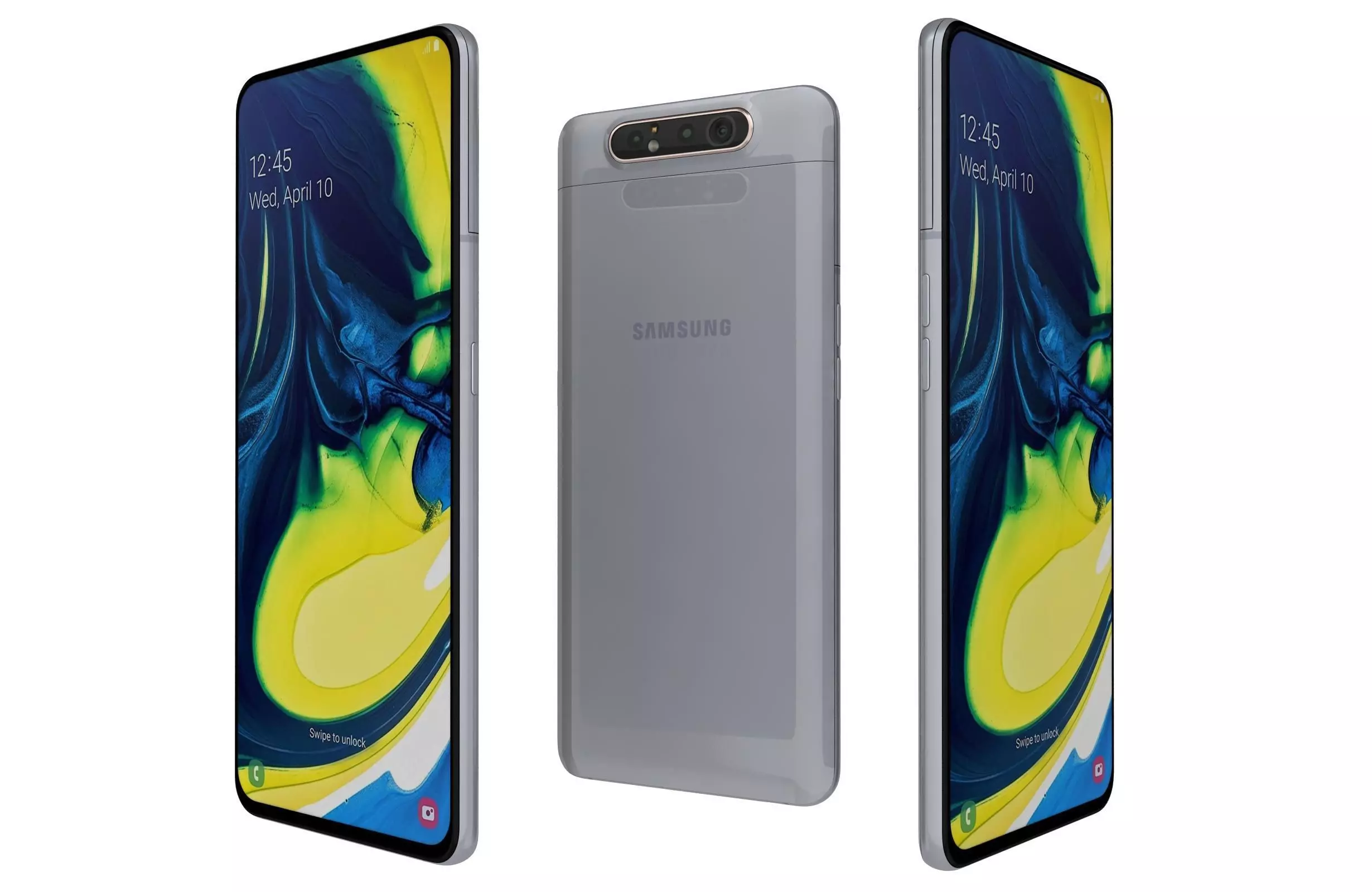Samsung Galaxy A80 White 3D model