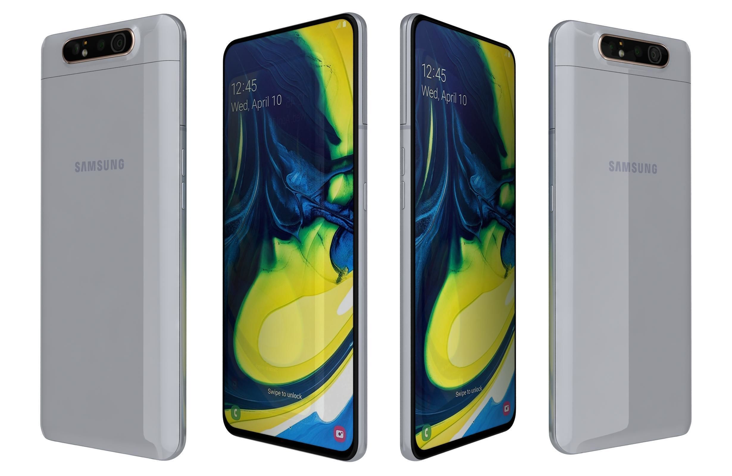 Samsung Galaxy A80 All Colors 3D model_2