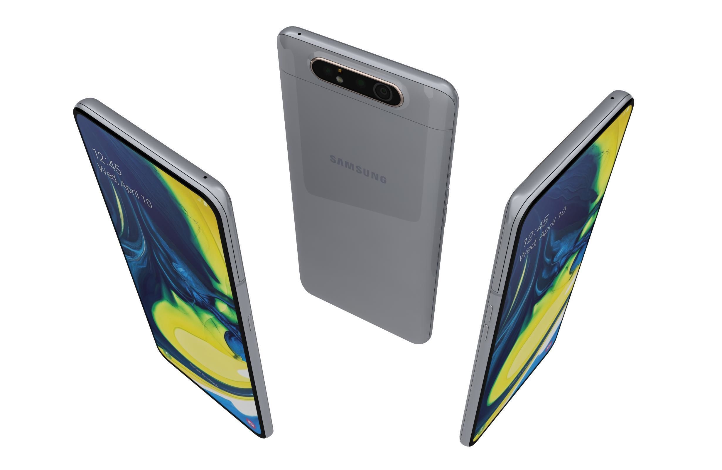 Samsung Galaxy A80 All Colors 3D model_3