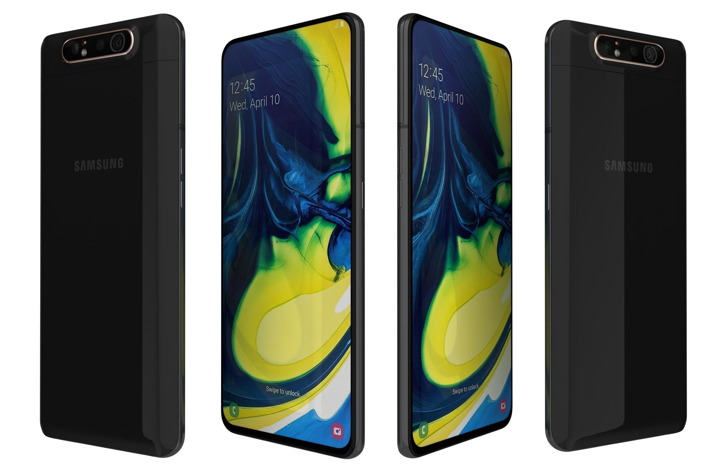 Samsung Galaxy A80 All Colors 3D model_18