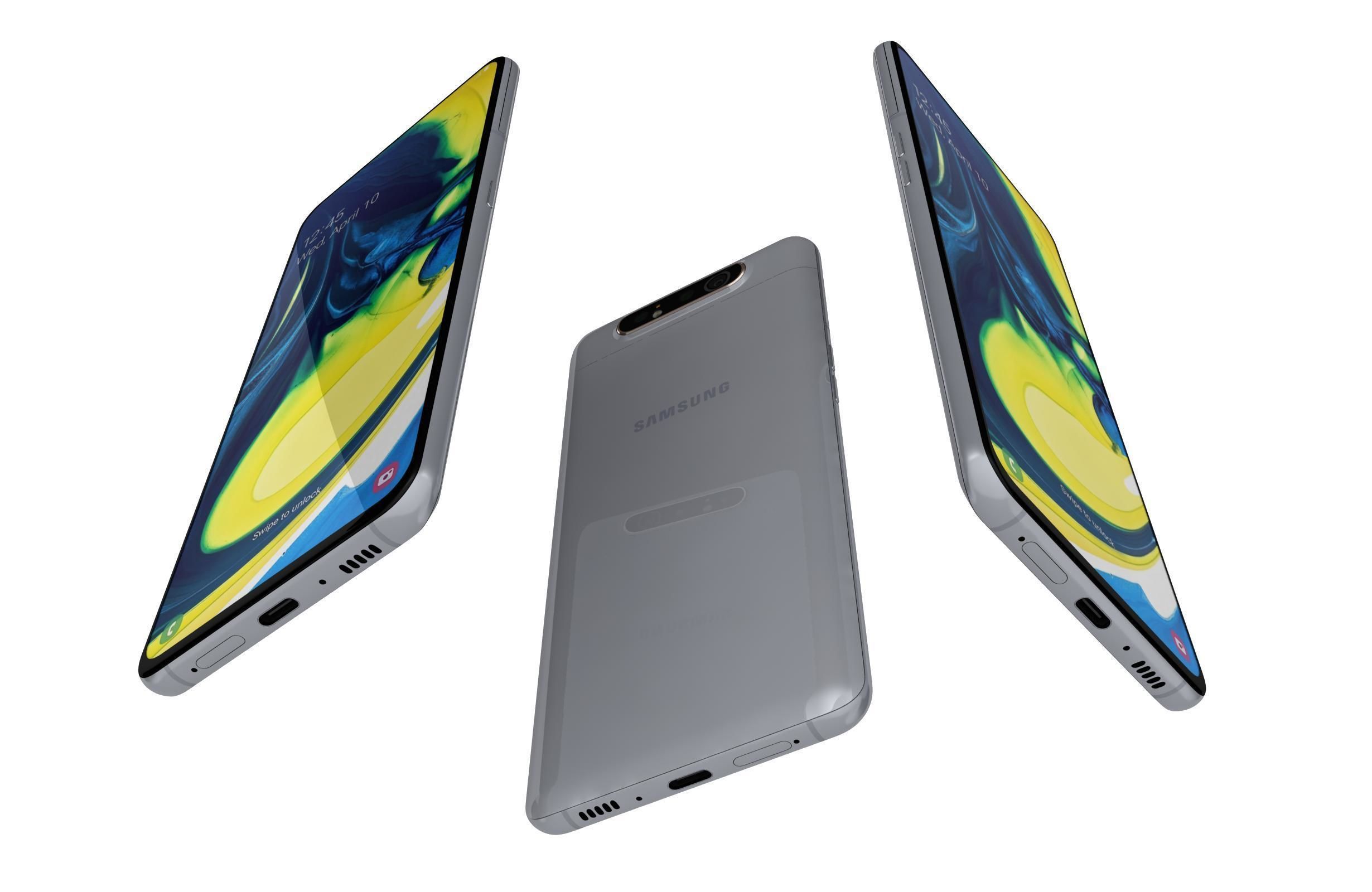 Samsung Galaxy A80 All Colors 3D model_5
