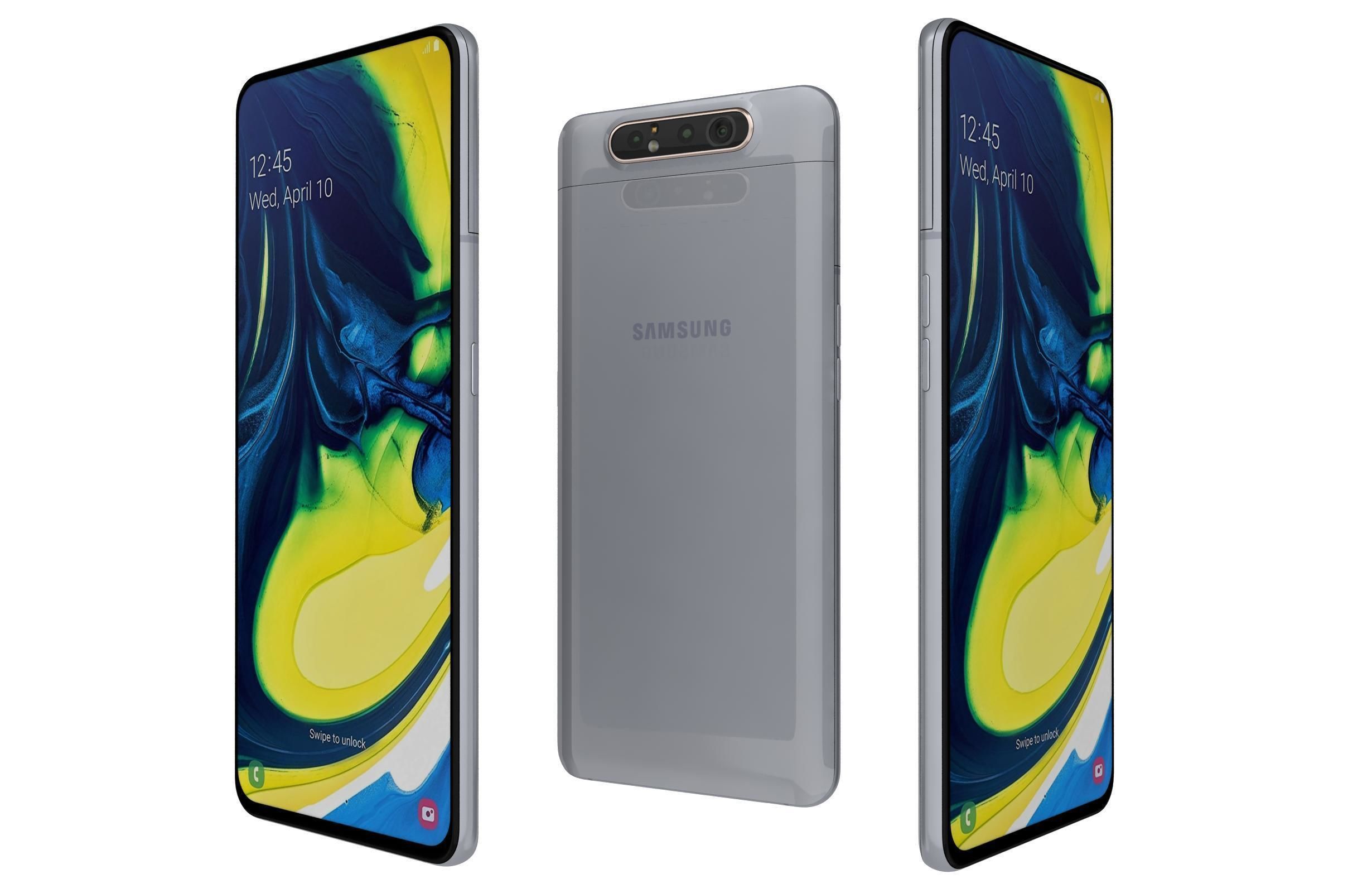 Samsung Galaxy A80 All Colors 3D model_1