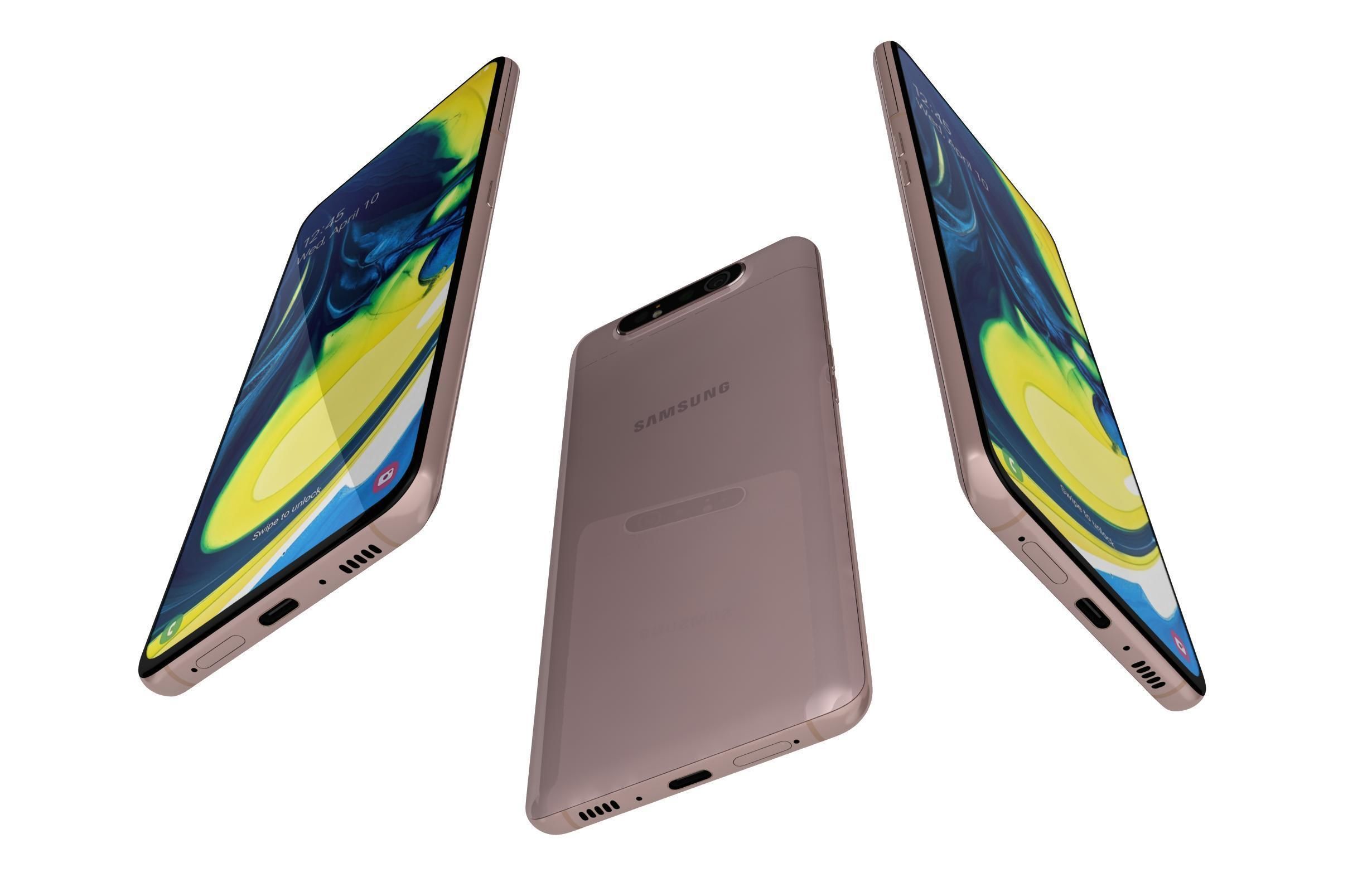 Samsung Galaxy A80 All Colors 3D model_17