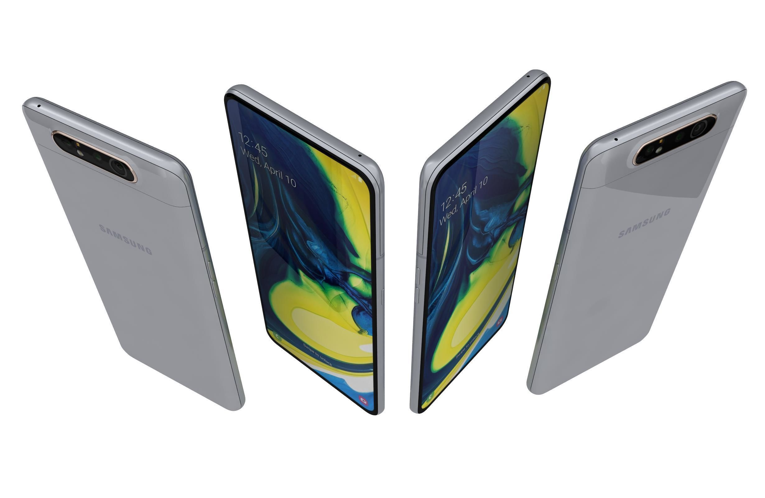 Samsung Galaxy A80 All Colors 3D model_6