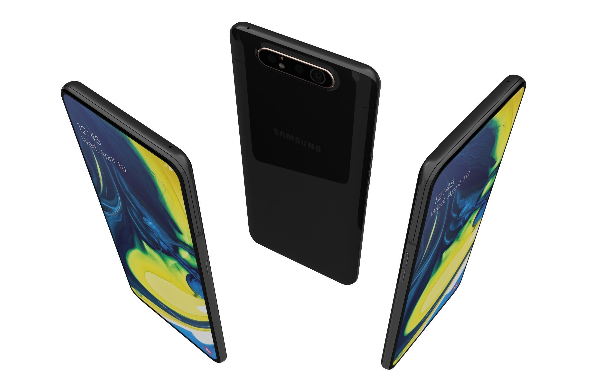 Samsung Galaxy A80 All Colors 3D model_14