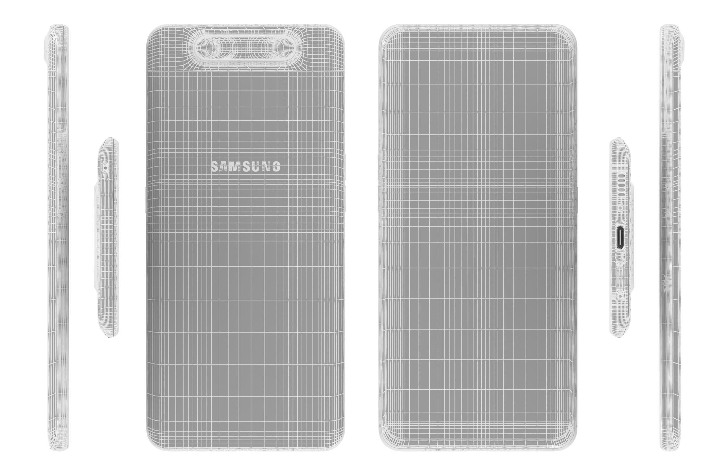 Samsung Galaxy A80 All Colors 3D model_20