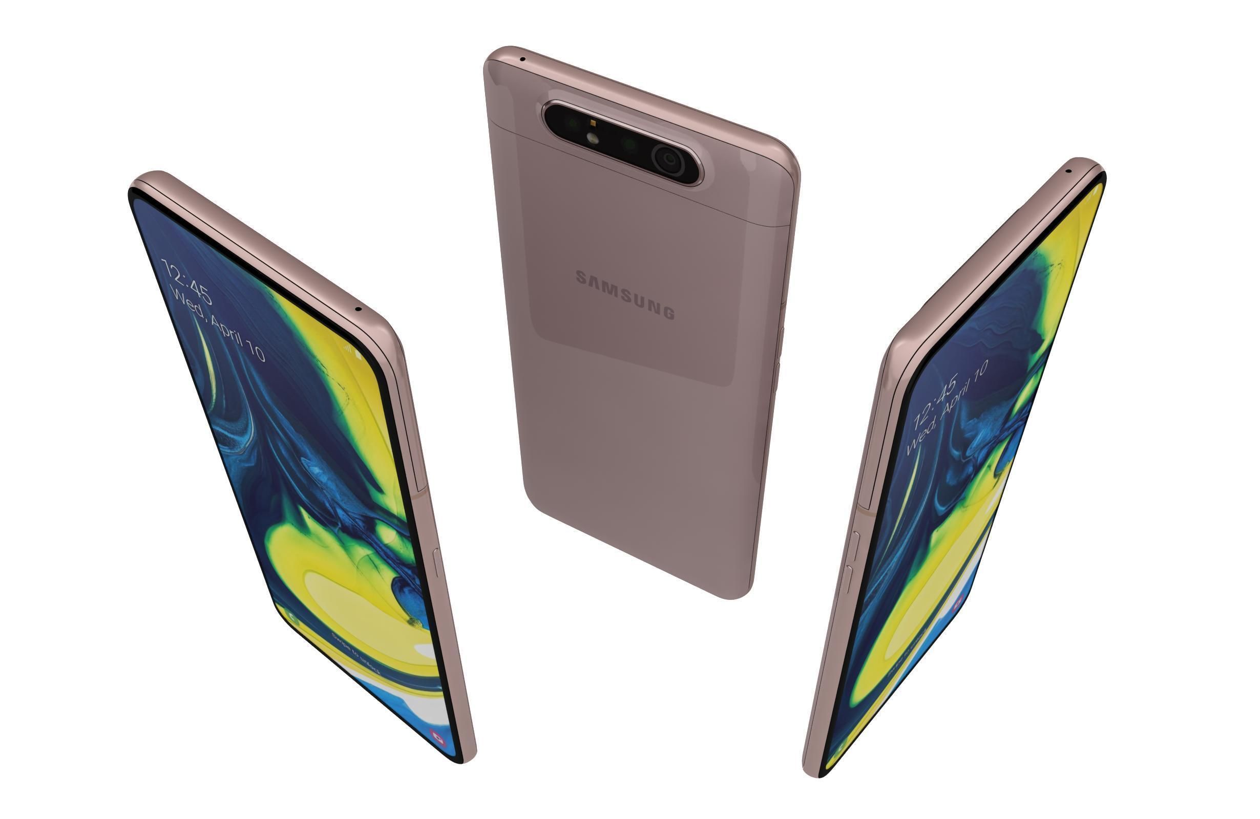 Samsung Galaxy A80 All Colors 3D model_9