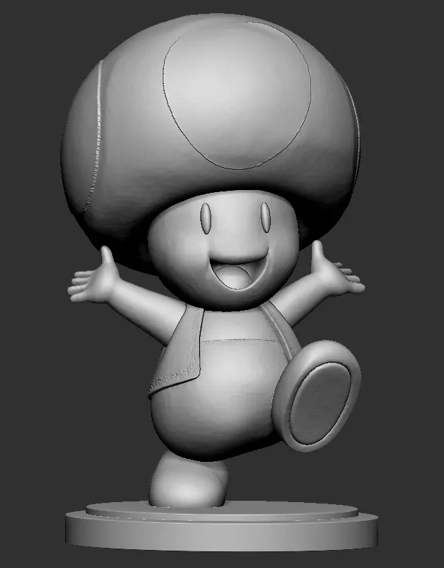 Toad Character 3D print model_2