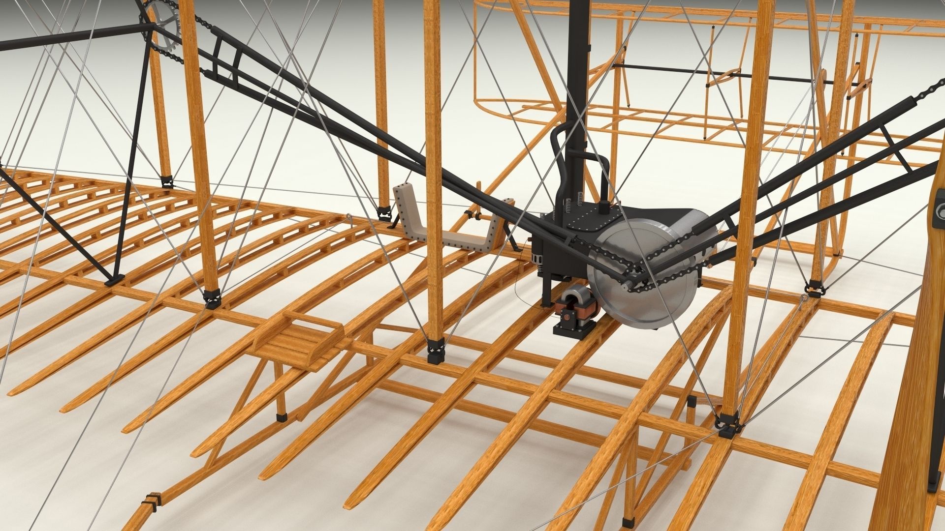 Wright Flyer 3D model_34
