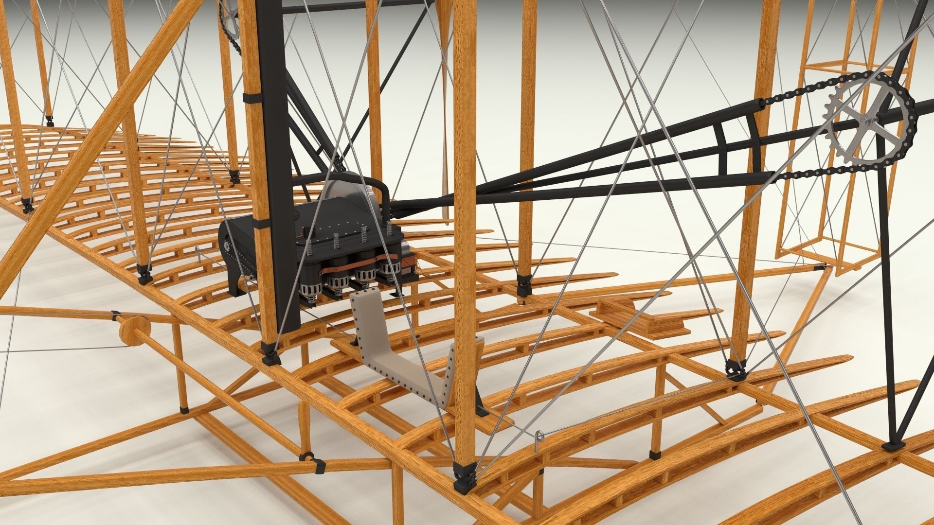 Wright Flyer 3D model_35