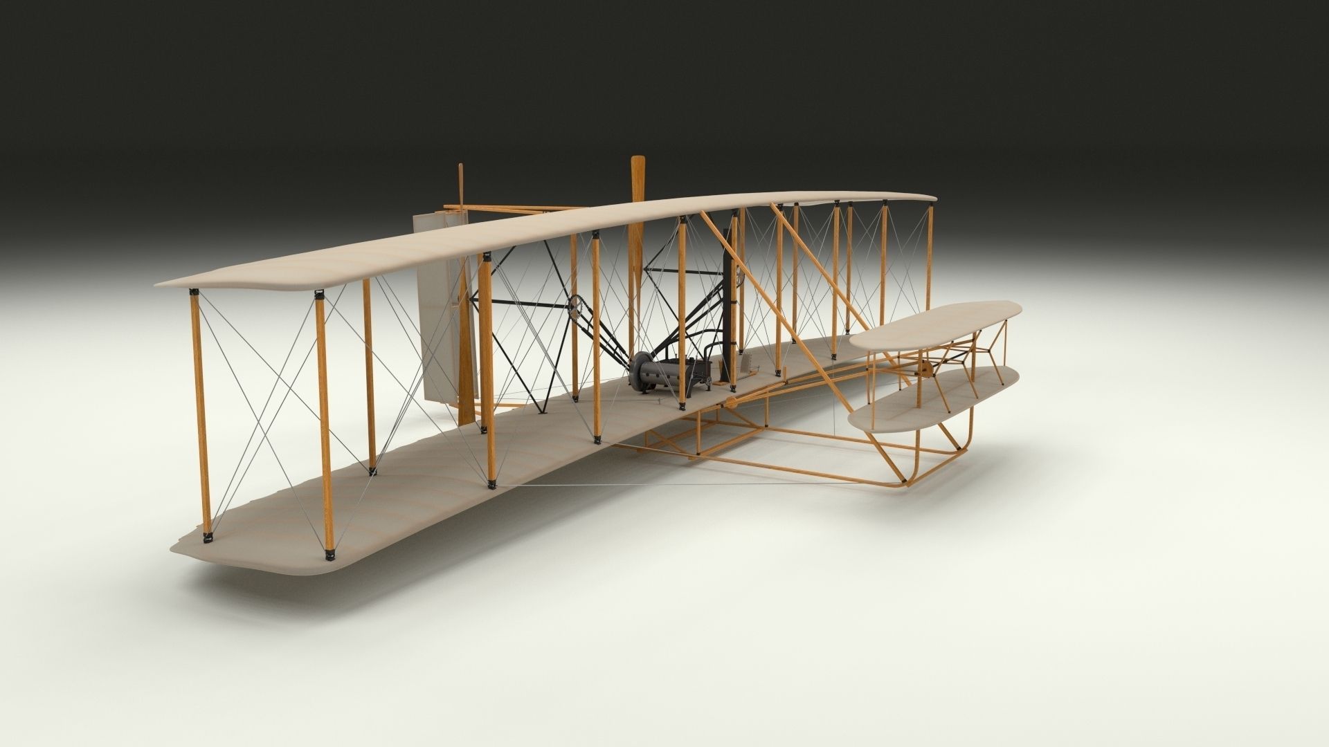 Wright Flyer 3D model_6