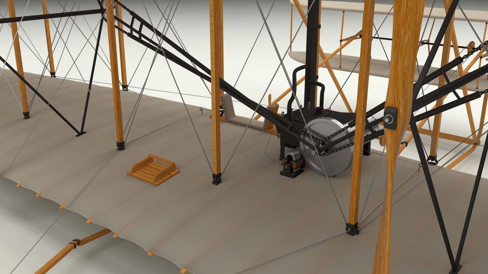 Wright Flyer 3D model_12