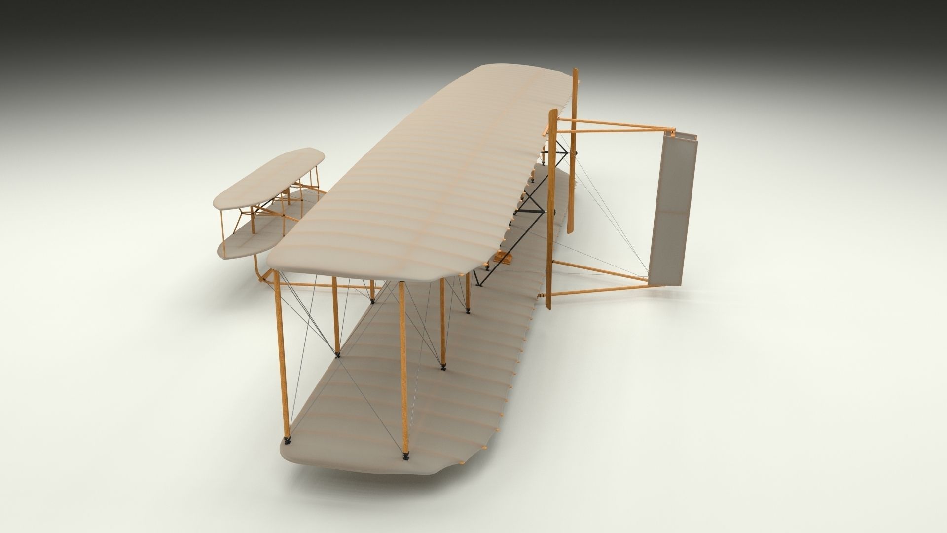 Wright Flyer 3D model_7