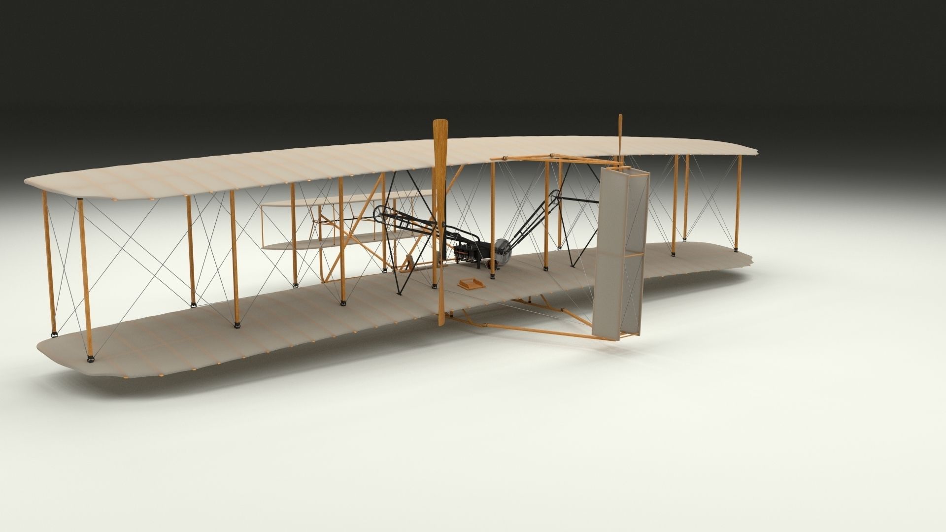 Wright Flyer 3D model_33