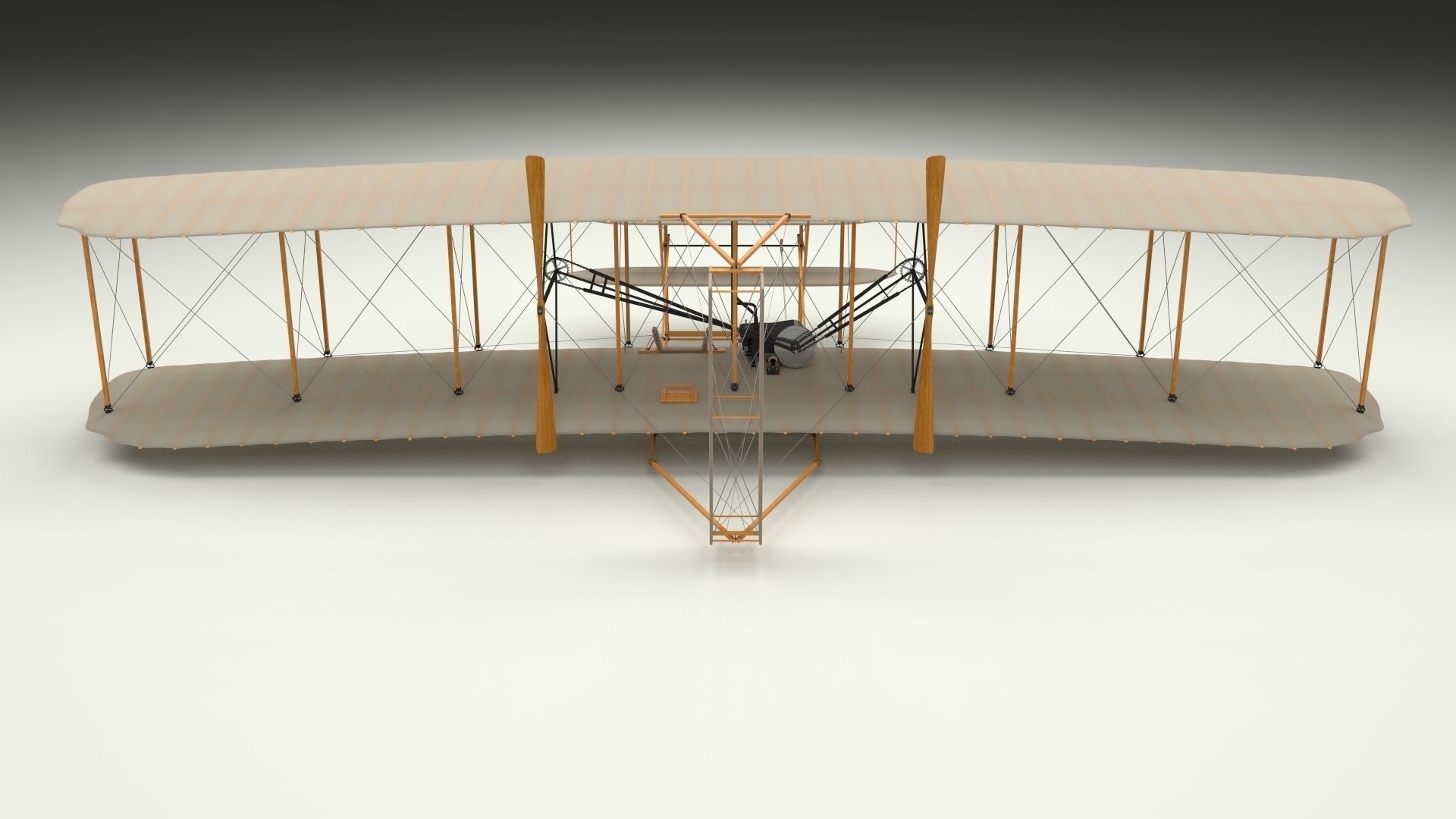 Wright Flyer 3D model_3