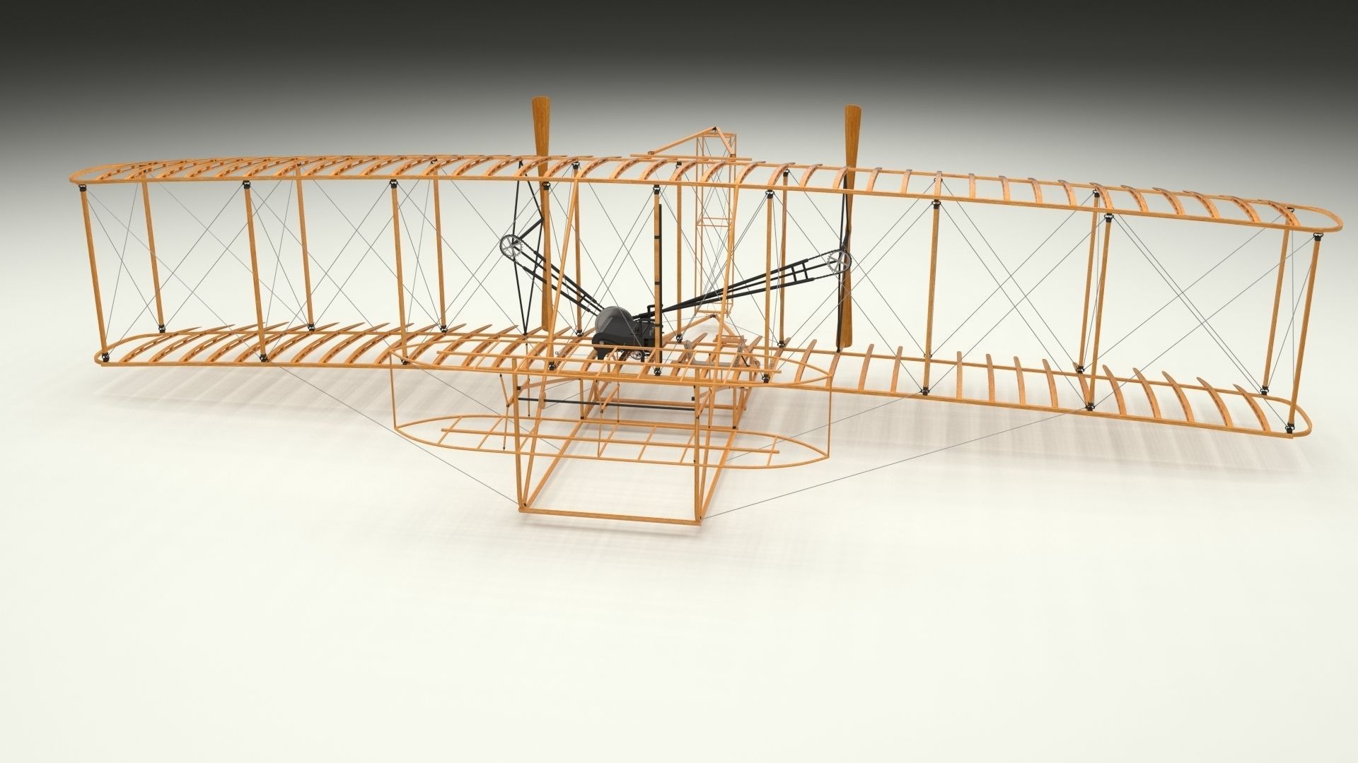 Wright Flyer 3D model_9