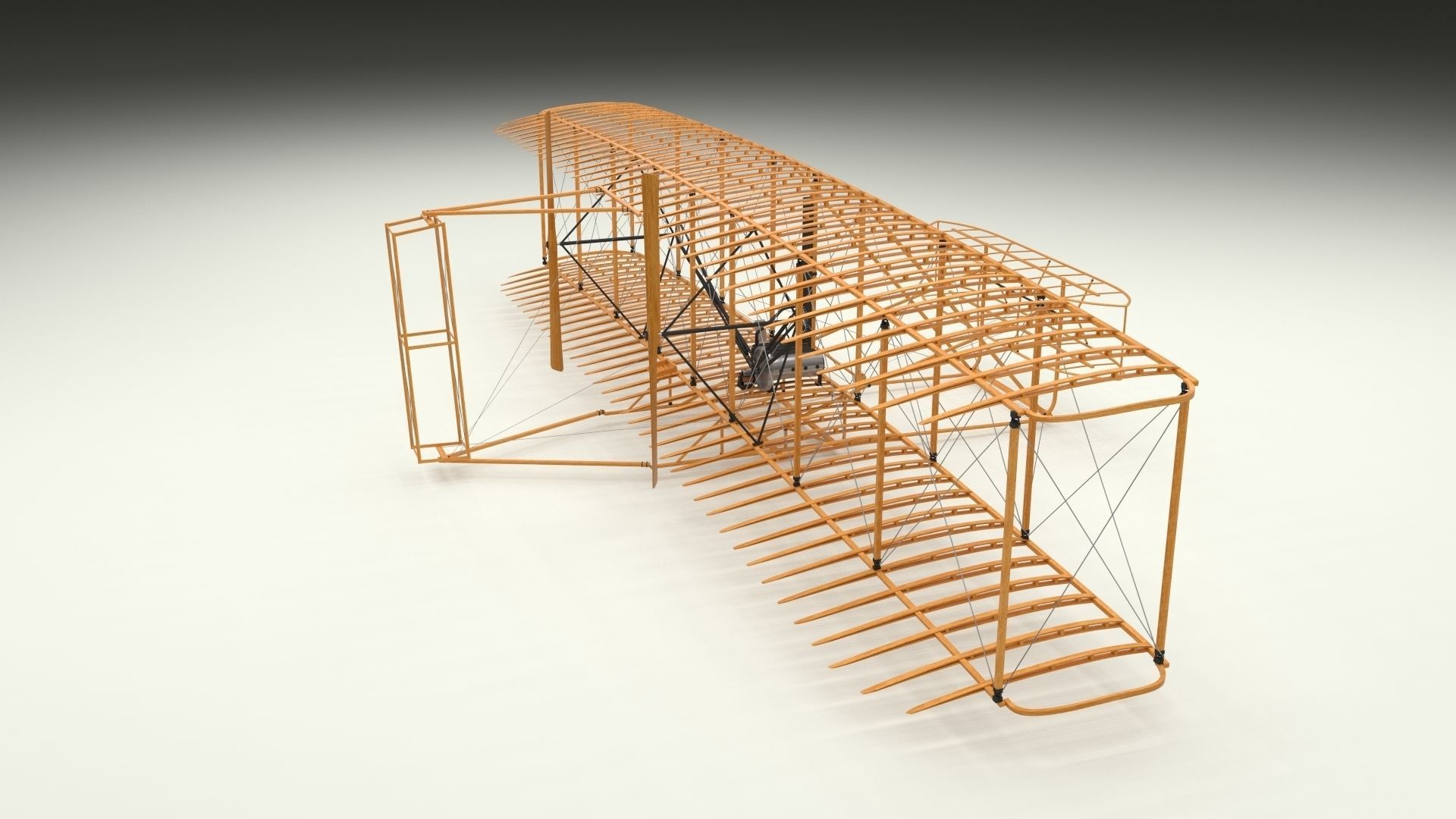 Wright Flyer 3D model_40