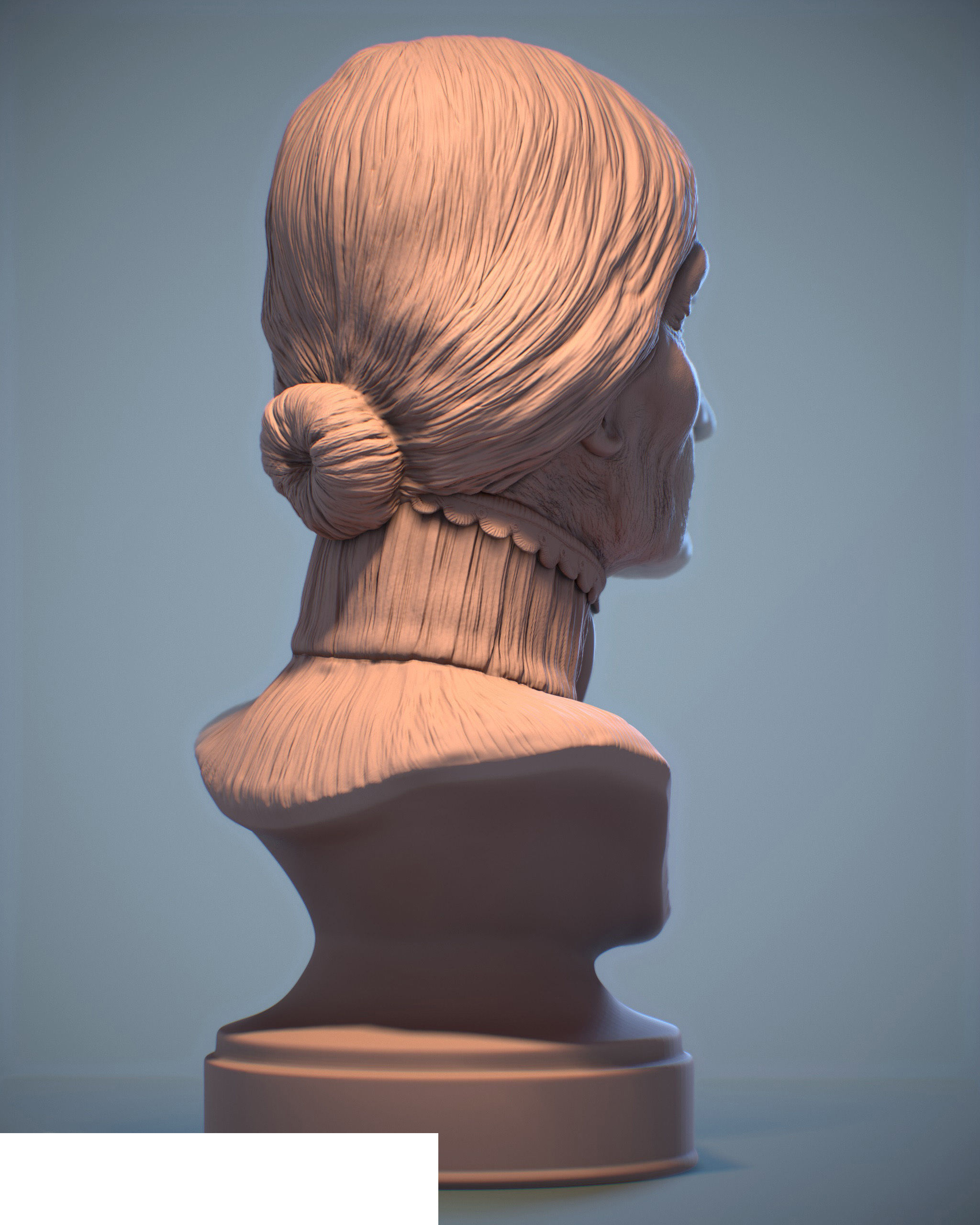 Haunted Mansion Aunt Lucretia Bust 3D print model_5