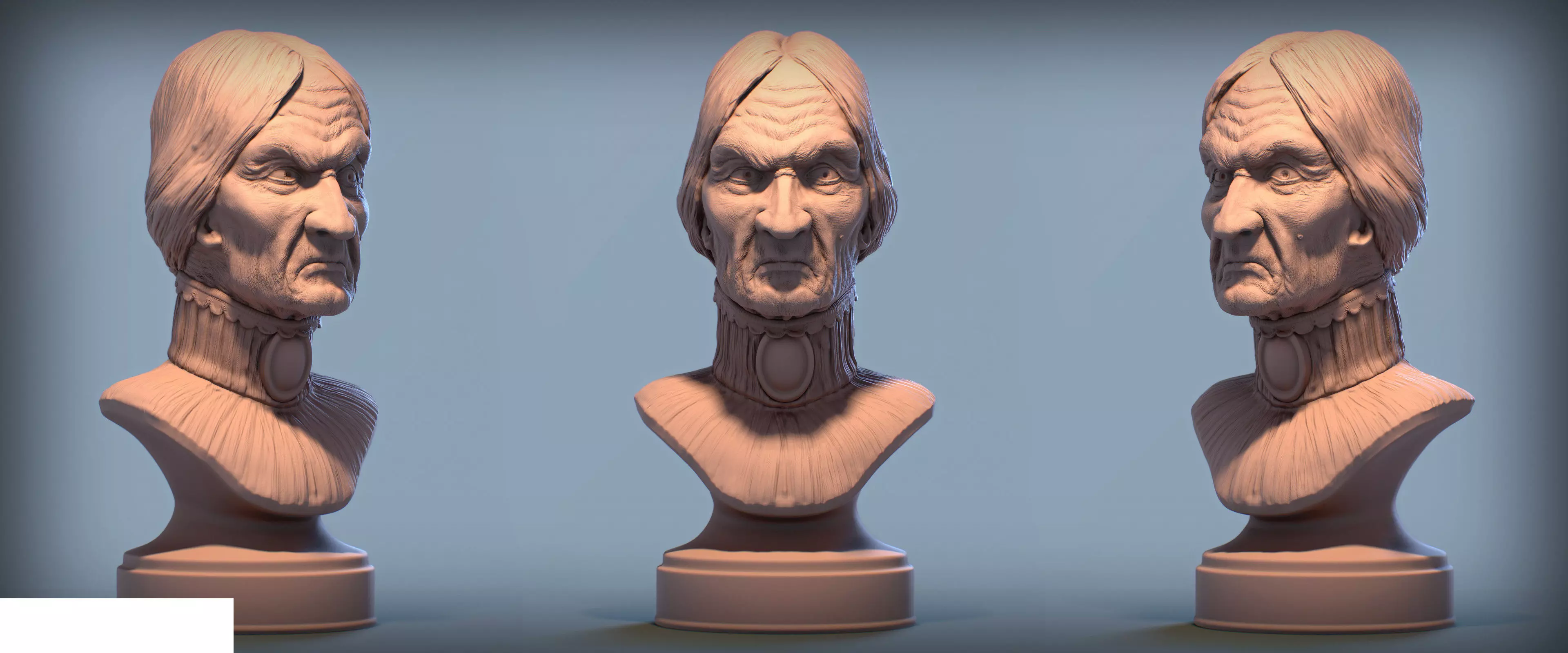 Haunted Mansion Aunt Lucretia Bust 3D print model_0
