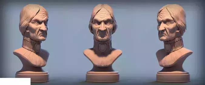 Haunted Mansion Aunt Lucretia Bust 3D print model