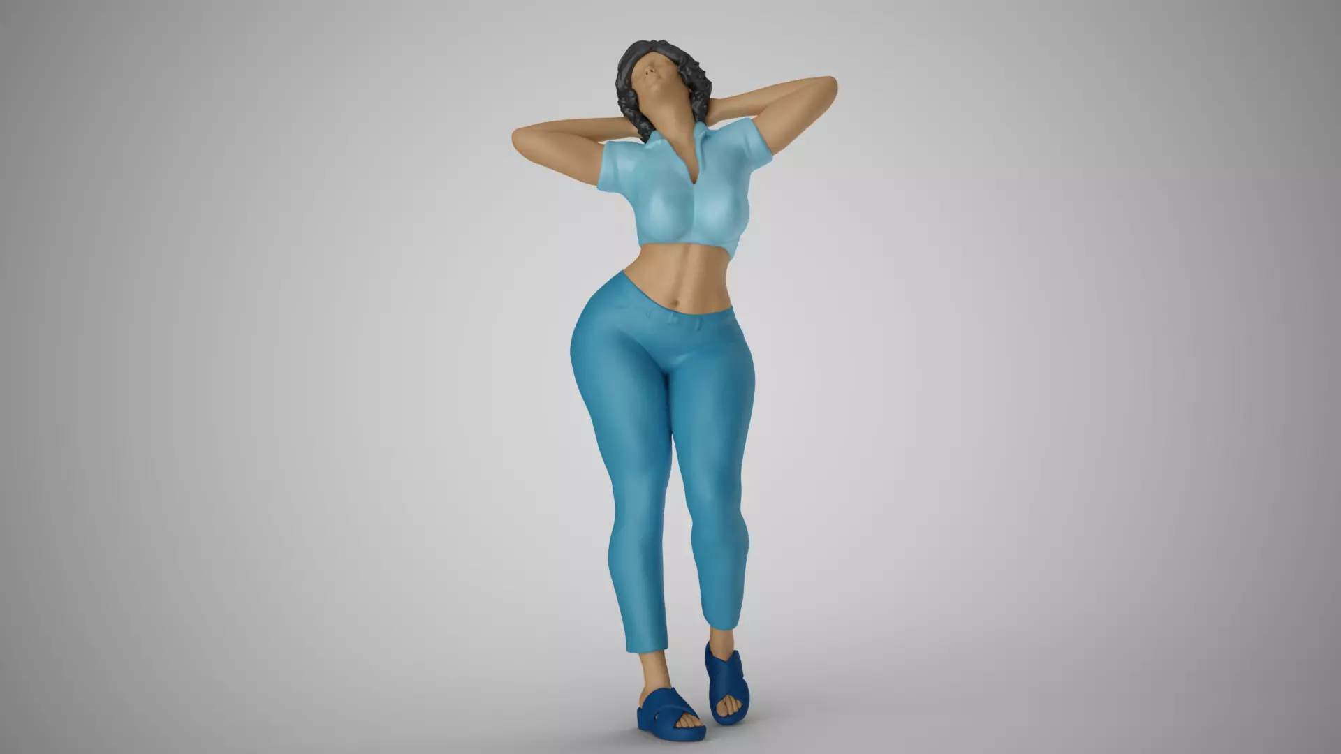 Hopeful Woman 3D print model_0