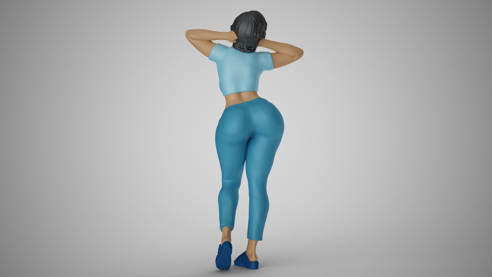 Hopeful Woman 3D print model_7
